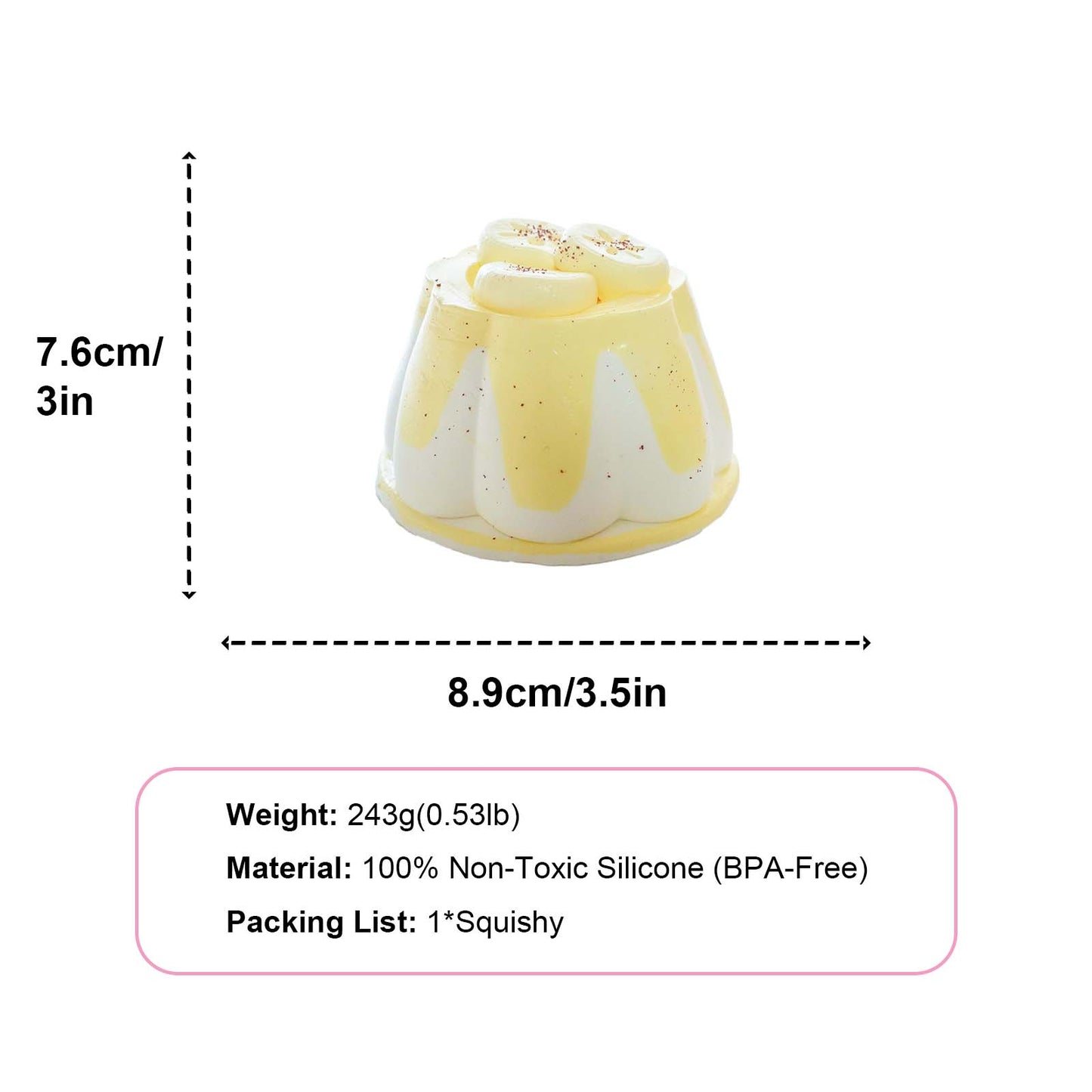 Banana pudding Taba Squishy