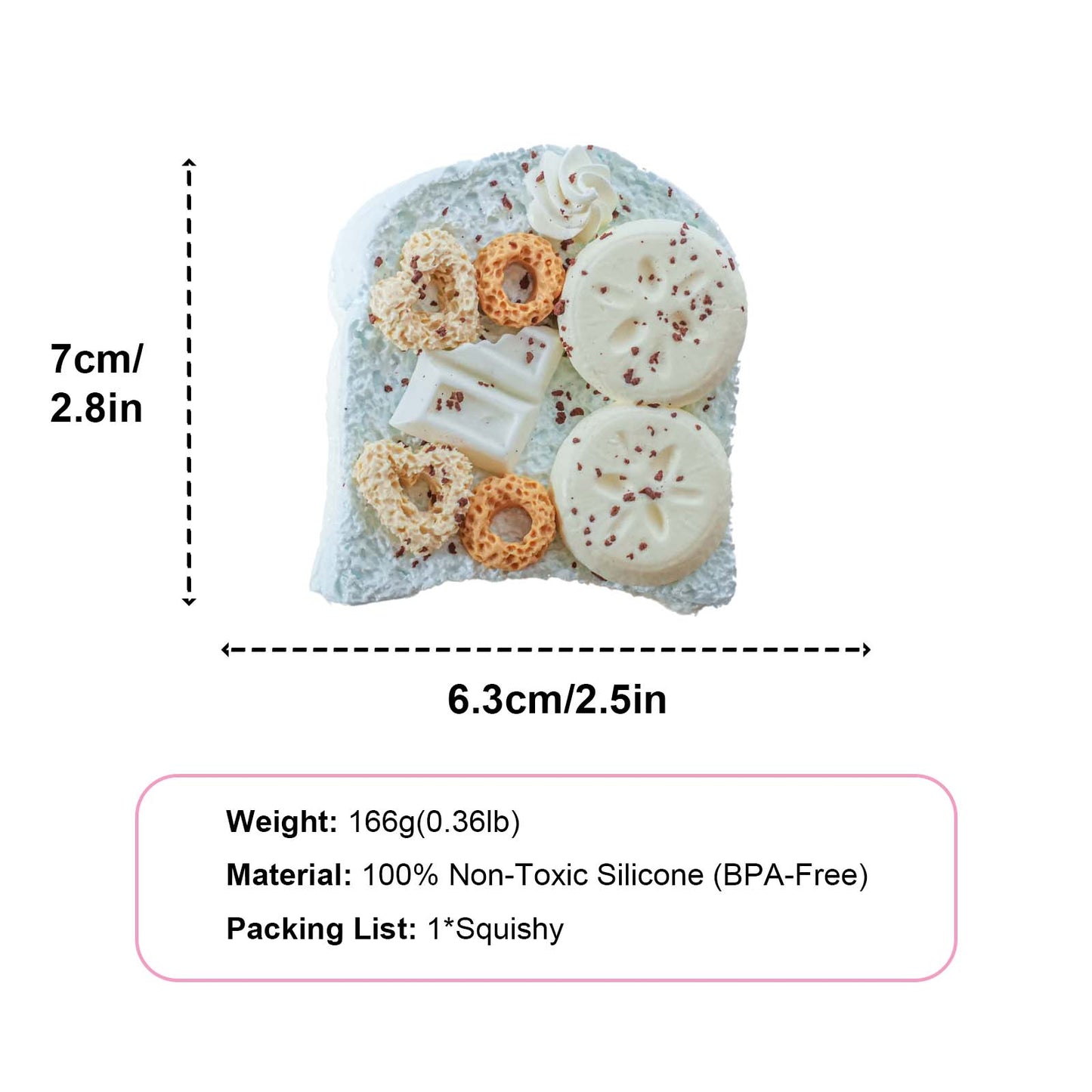 Cool Minty Toast Taba Squishy