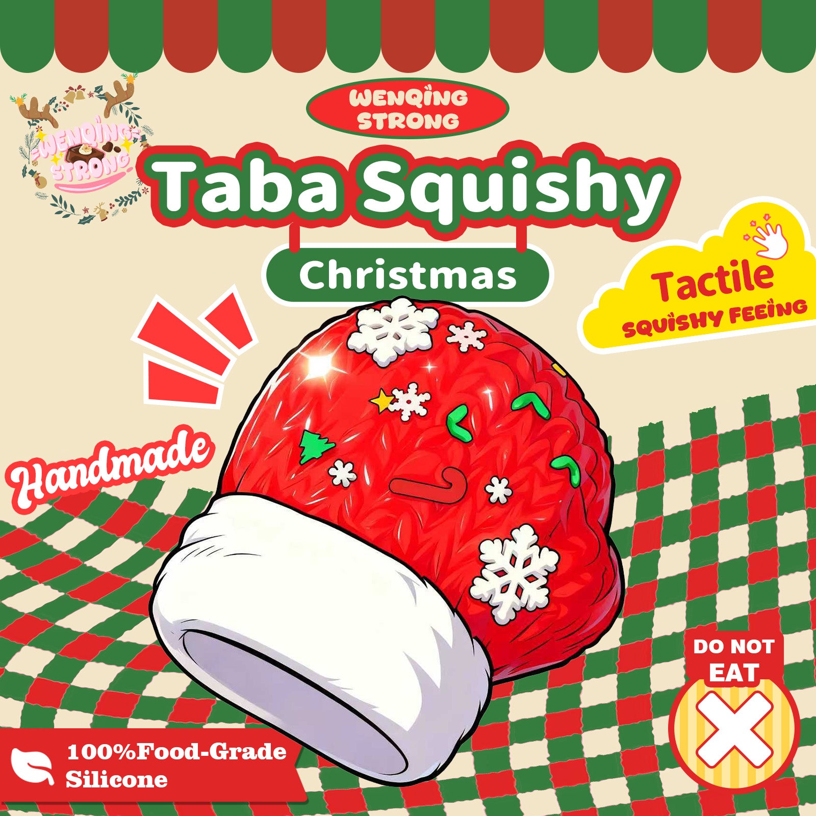 Christmas Mitten Taba Squishy