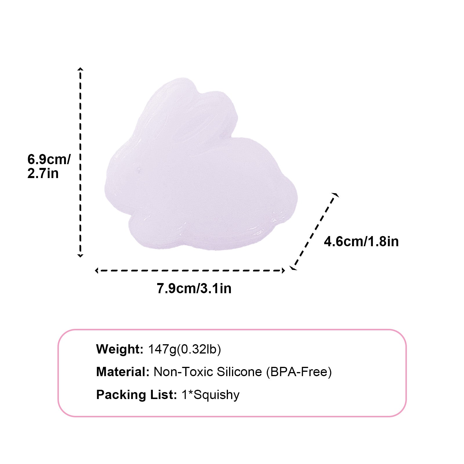 Purple Bunny IceSkin Taba Squishy