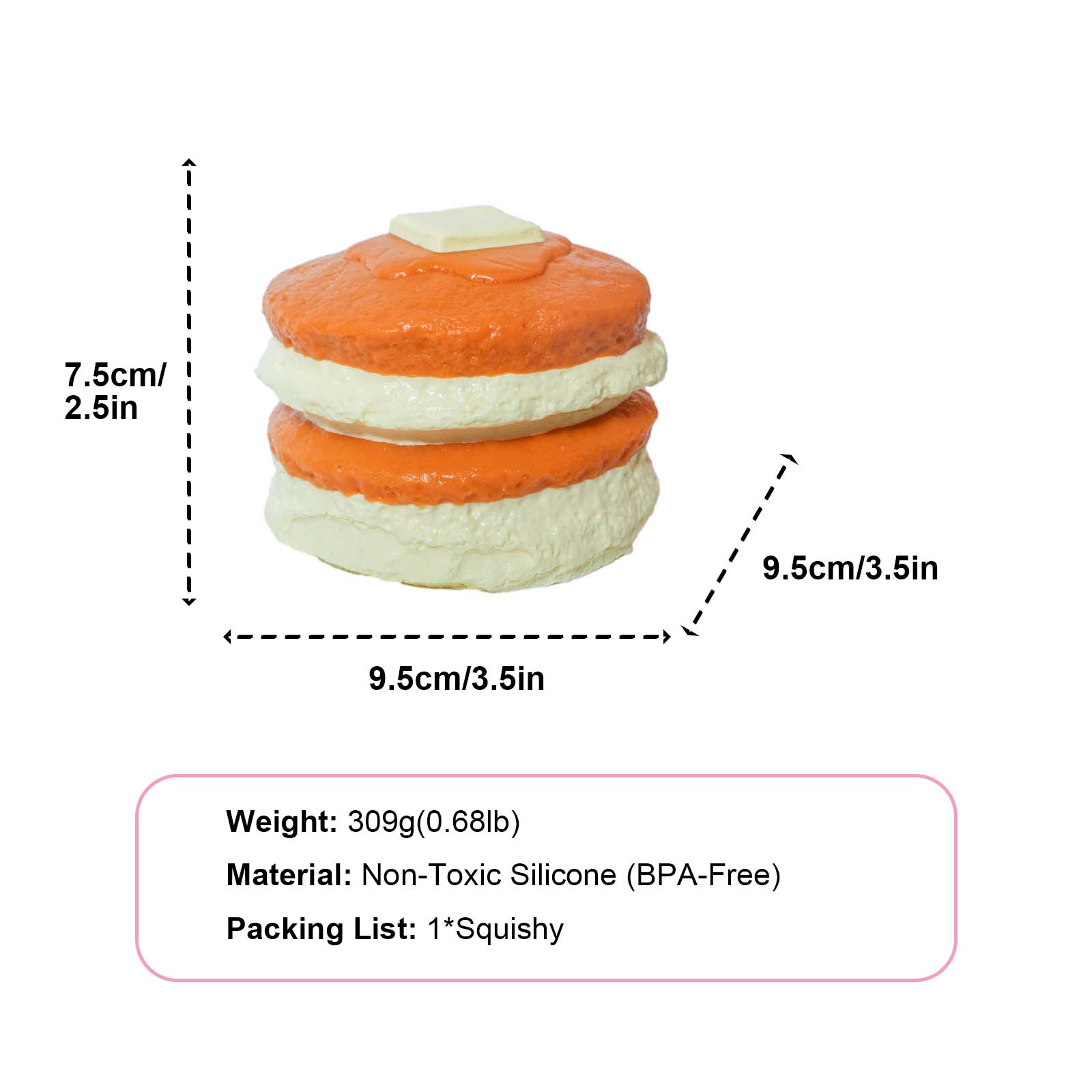 Big Caramel Pancake Taba Squishy