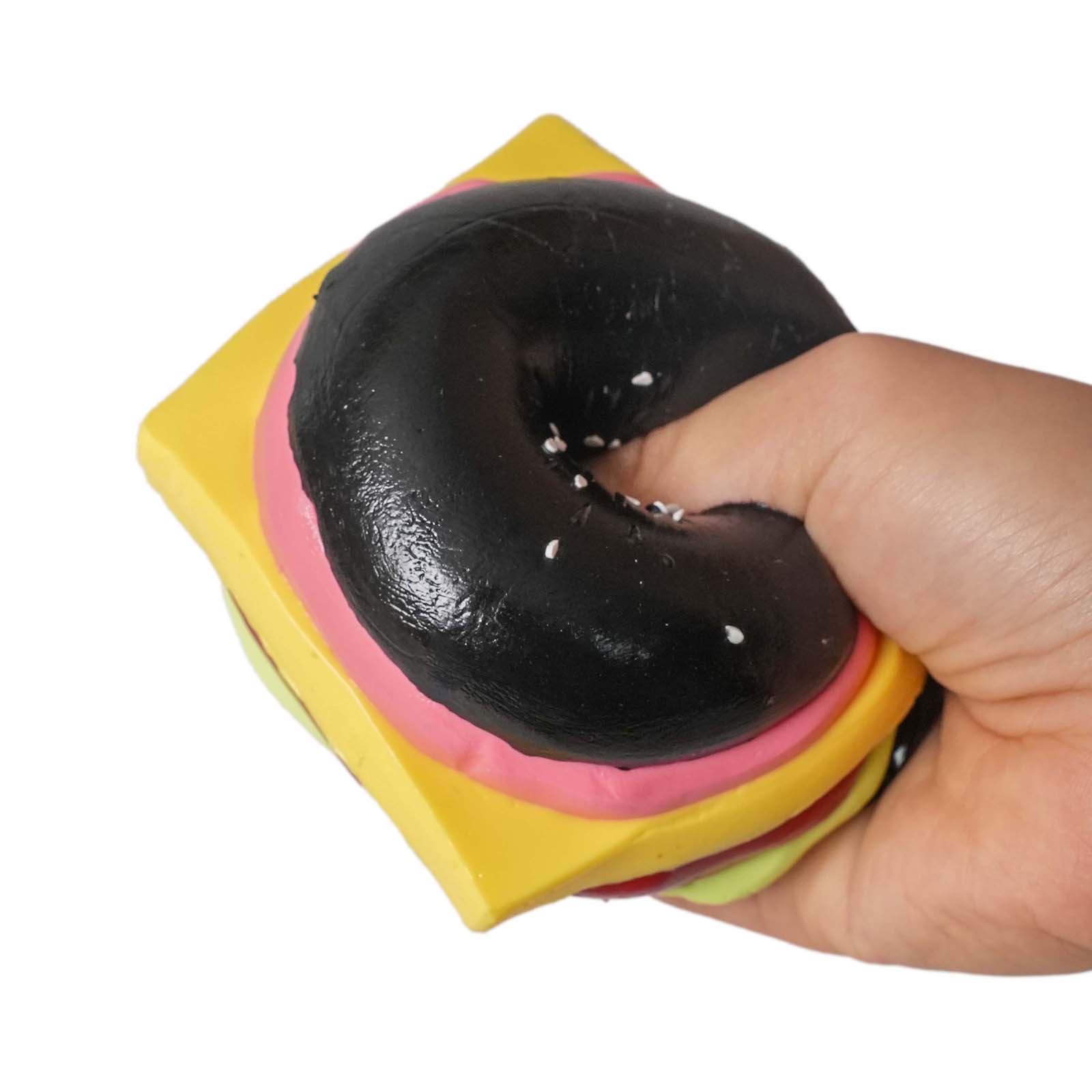 Black small Burger Taba Squishy