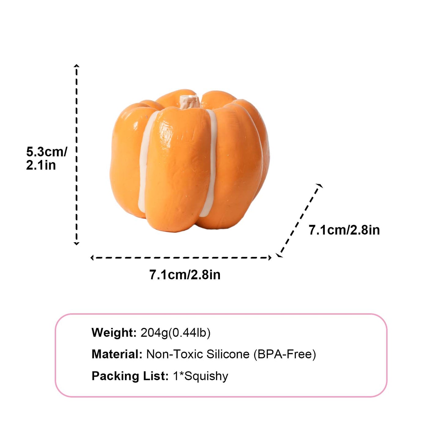Orange/Yellow Pumpkin Taba Squishy