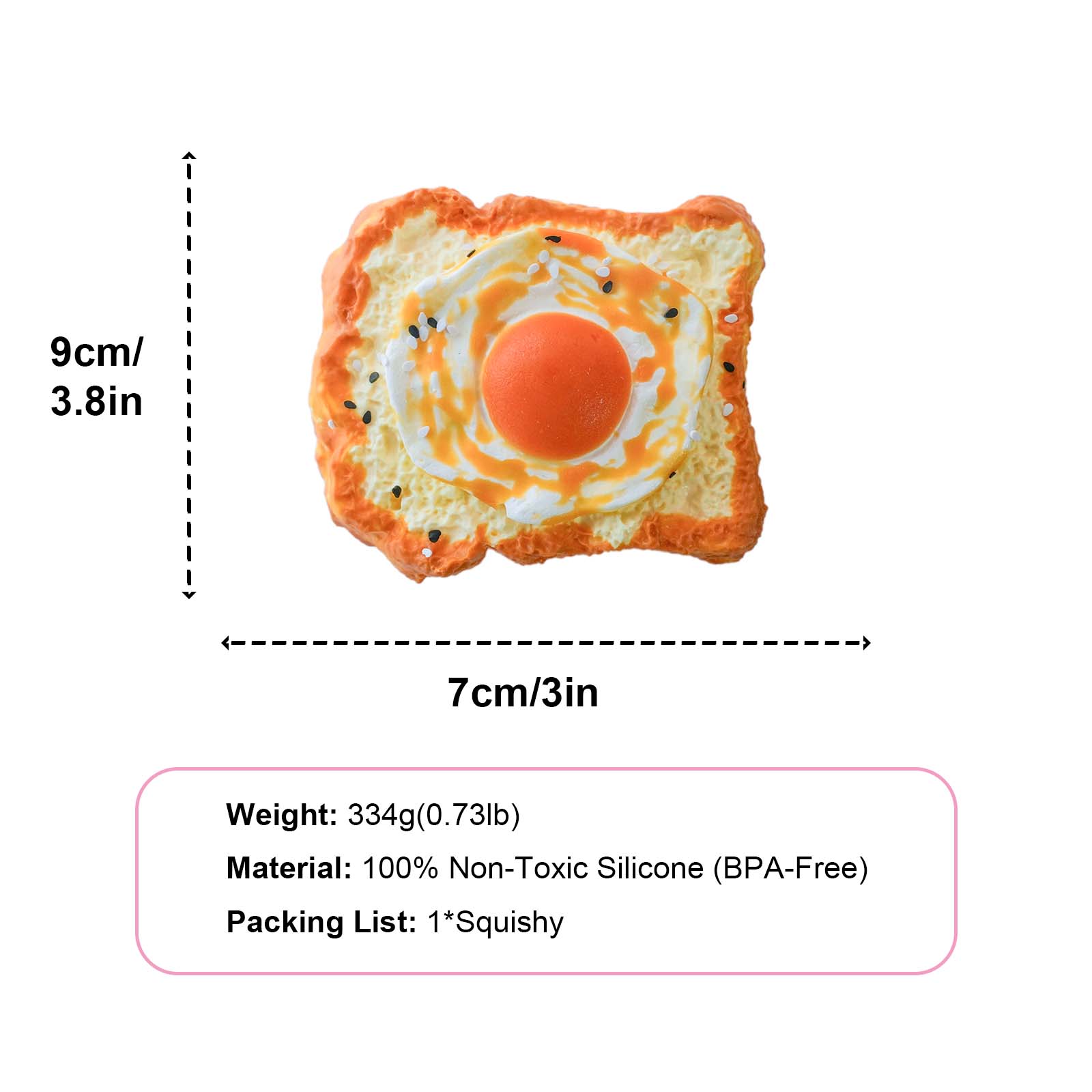 Egg double toast Taba Squishy