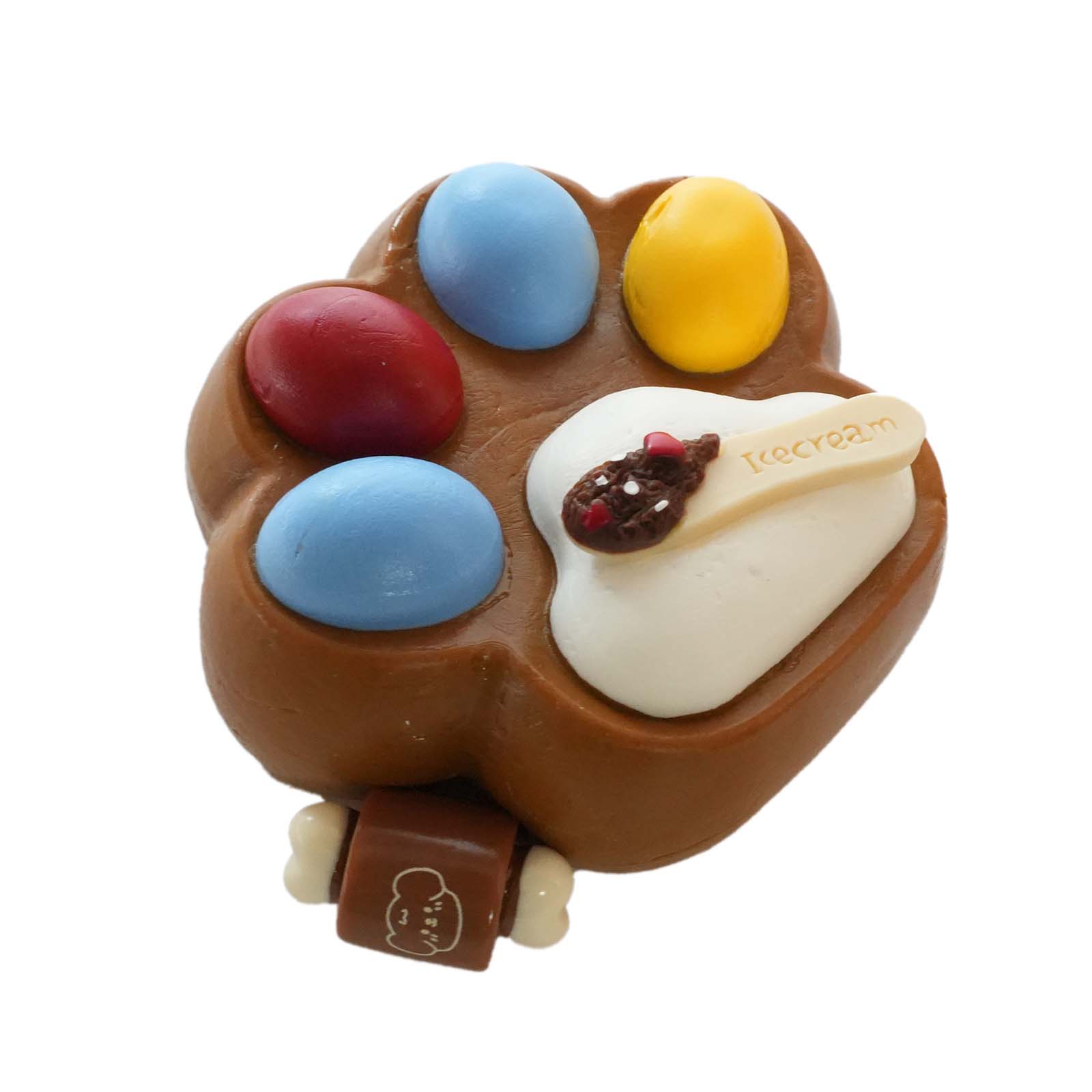 Chocolate beans cat Paws Taba Squishy