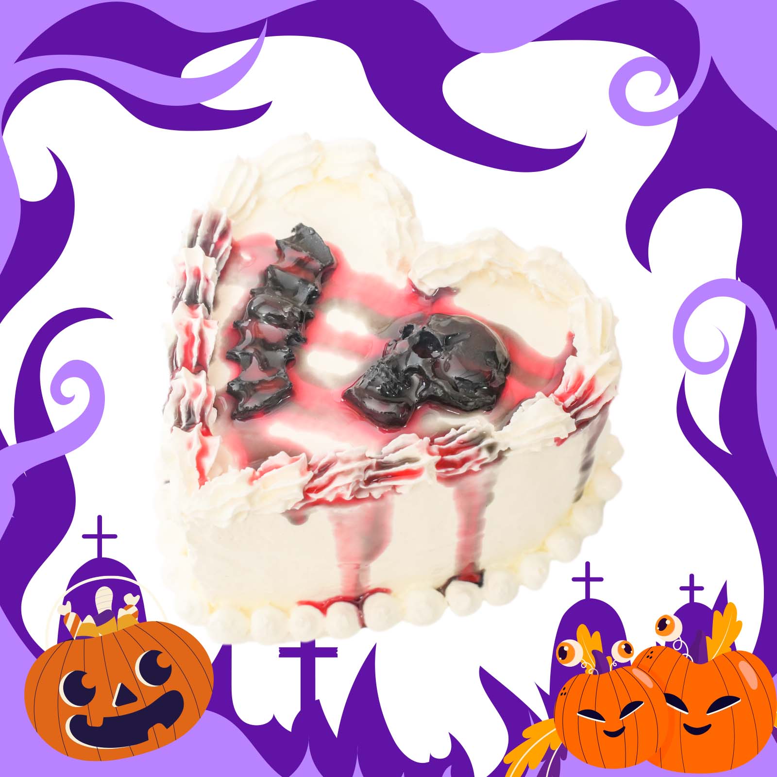 Heart Skull Taba Squishy