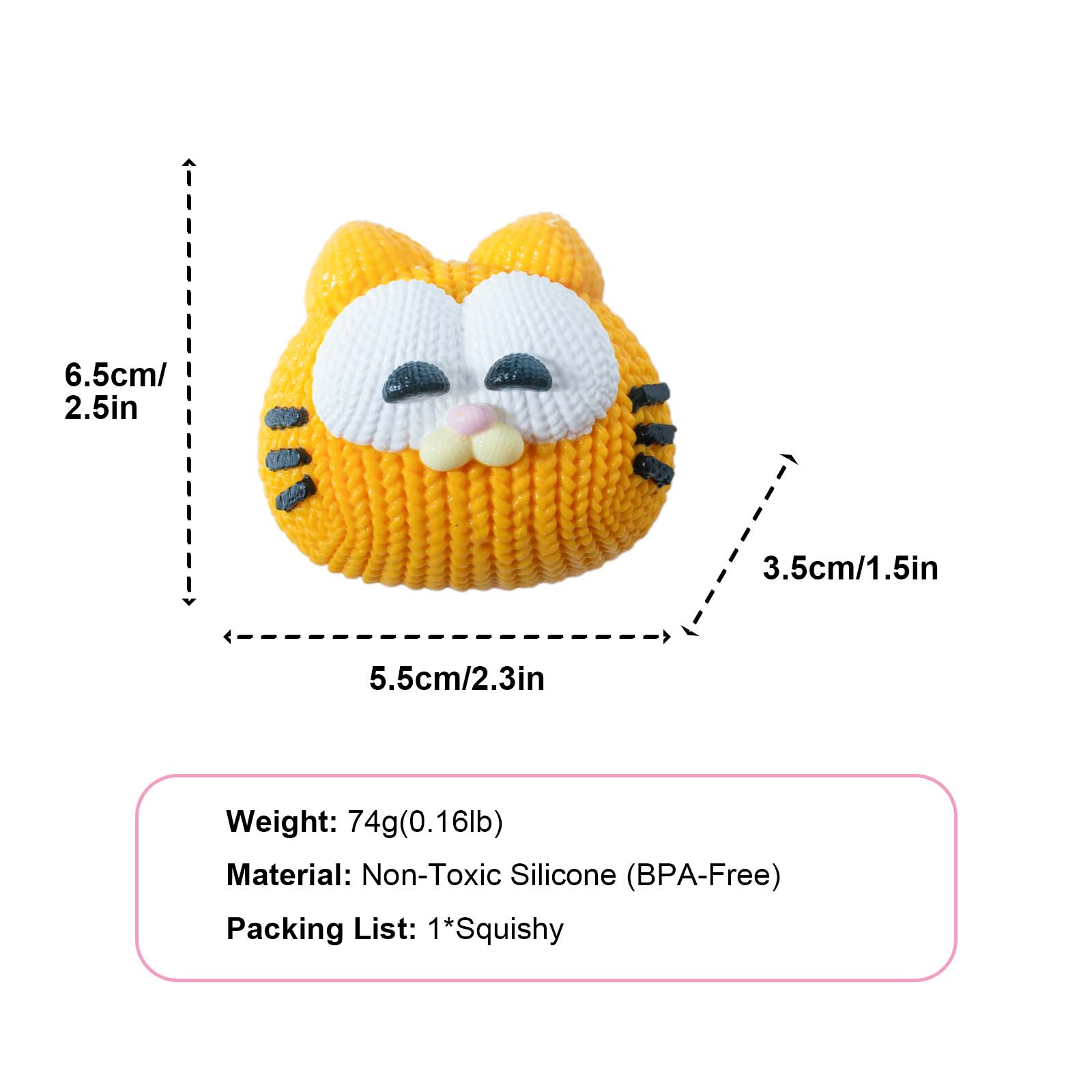 Orange cartoon cat Taba Squishy