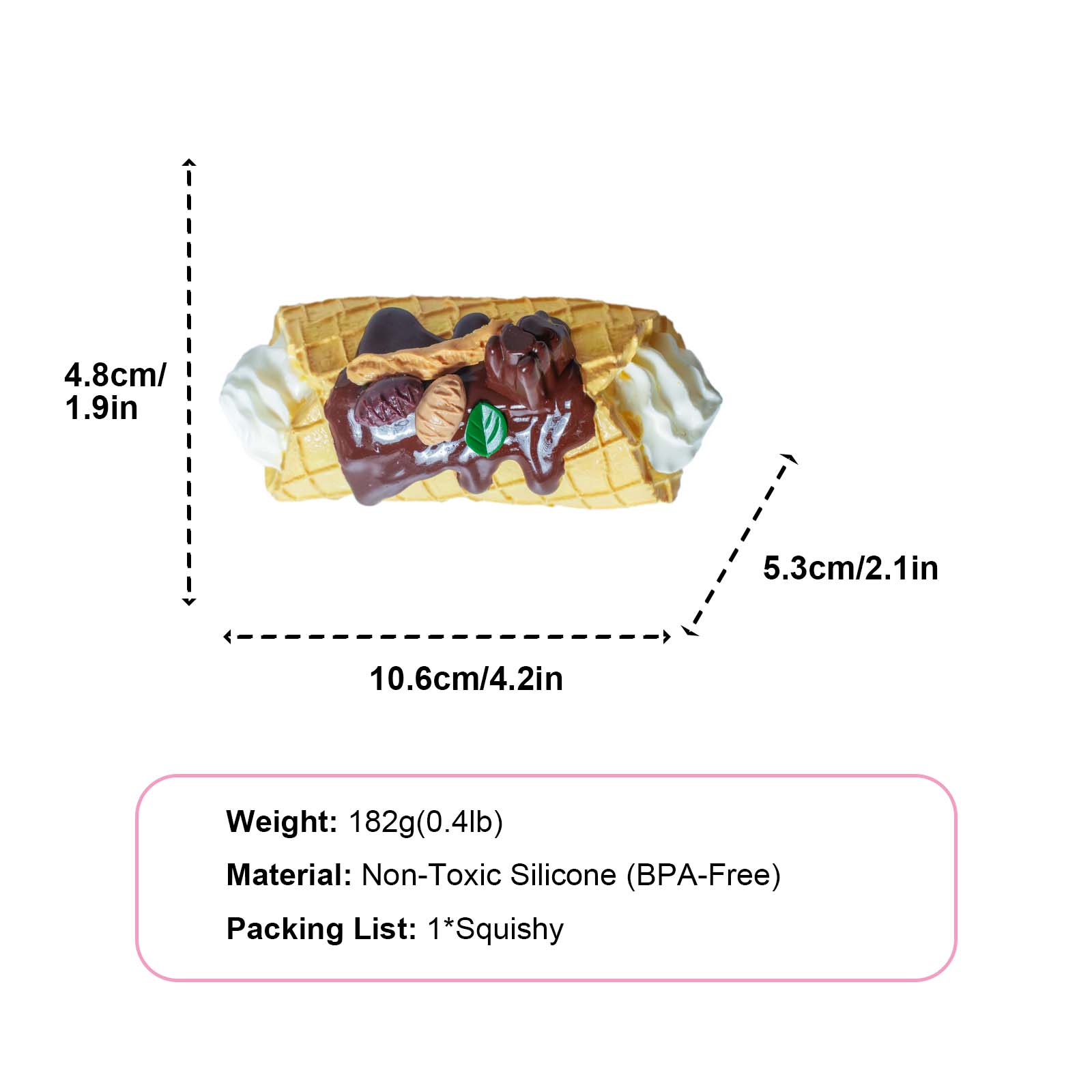 Waffle Roll Taba Squishy
