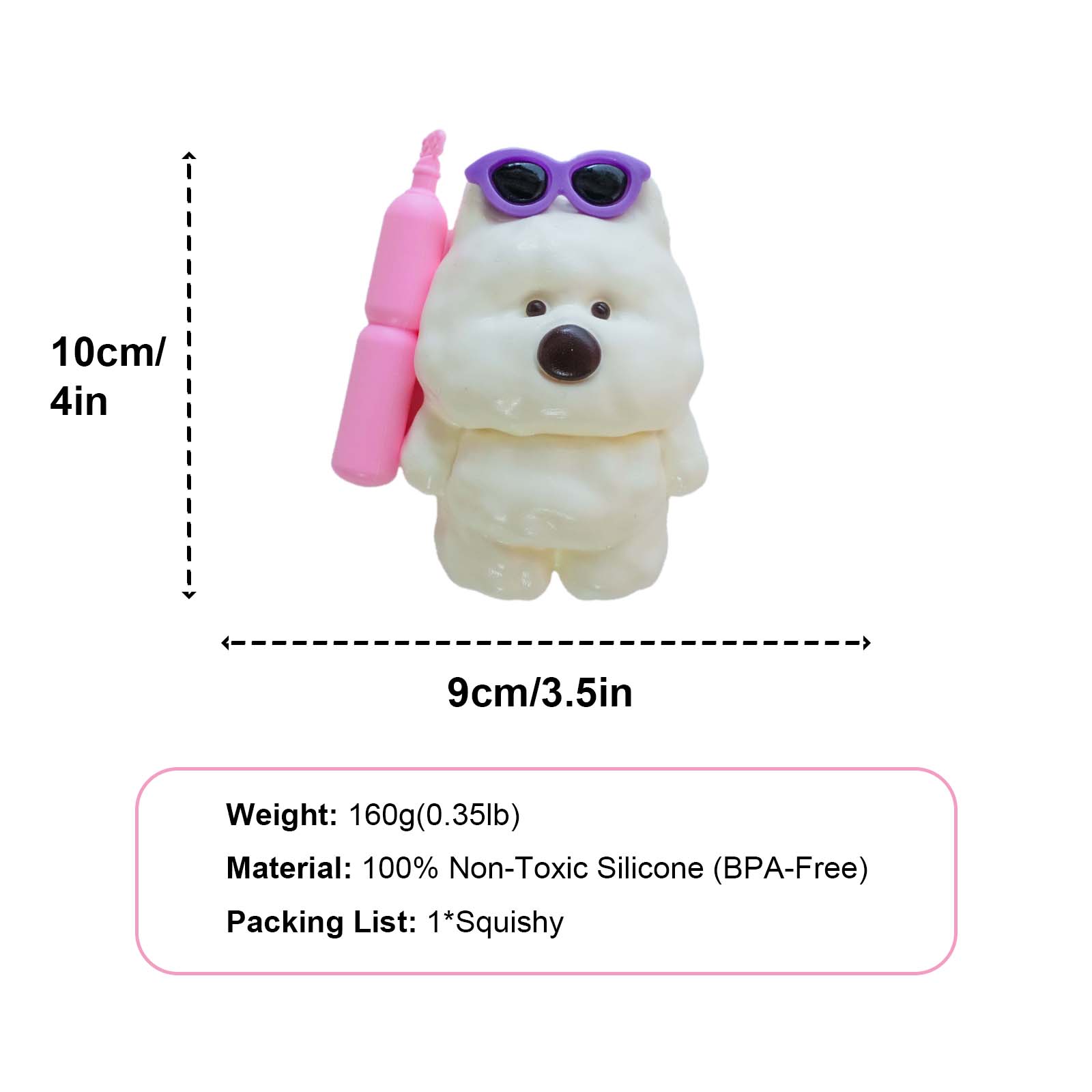 Eyeglasses west highland Taba Squishy