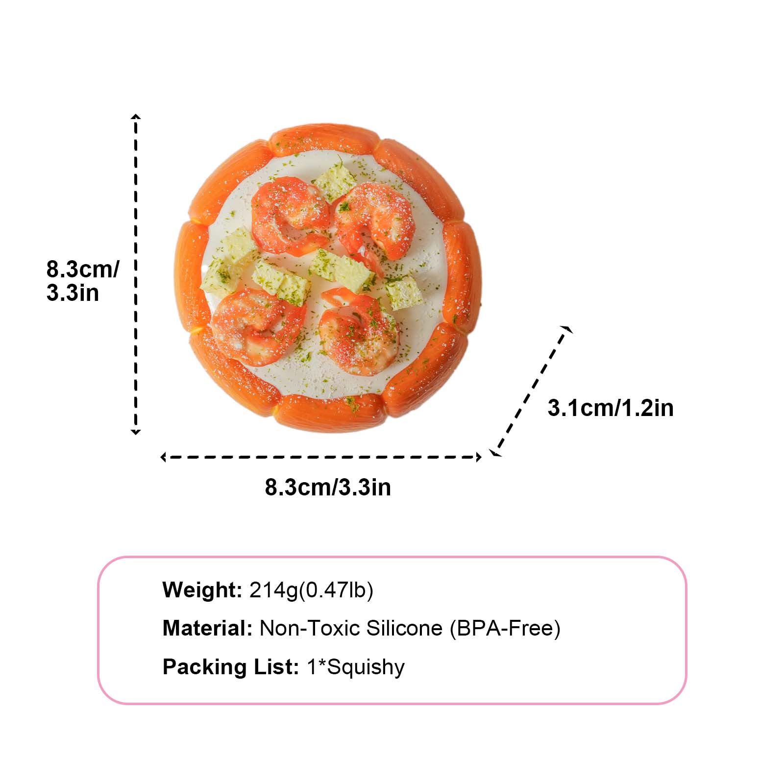 Shrimp Pizza Taba Squishy