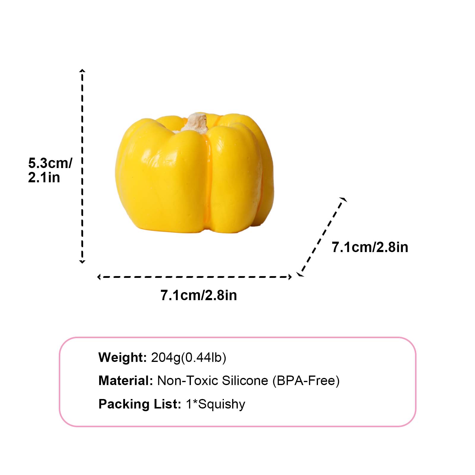 Orange/Yellow Pumpkin Taba Squishy