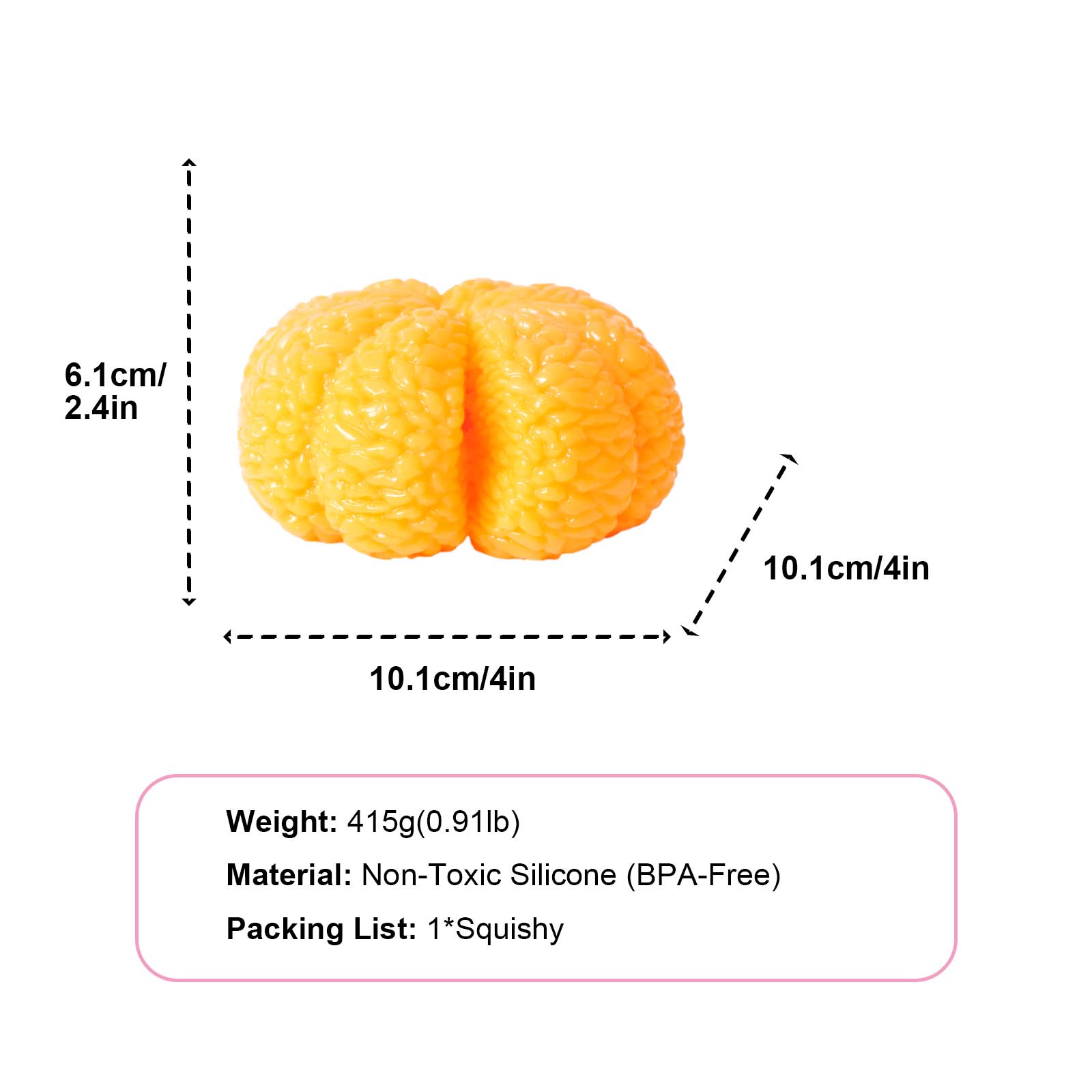 Big Orange Taba Squishy