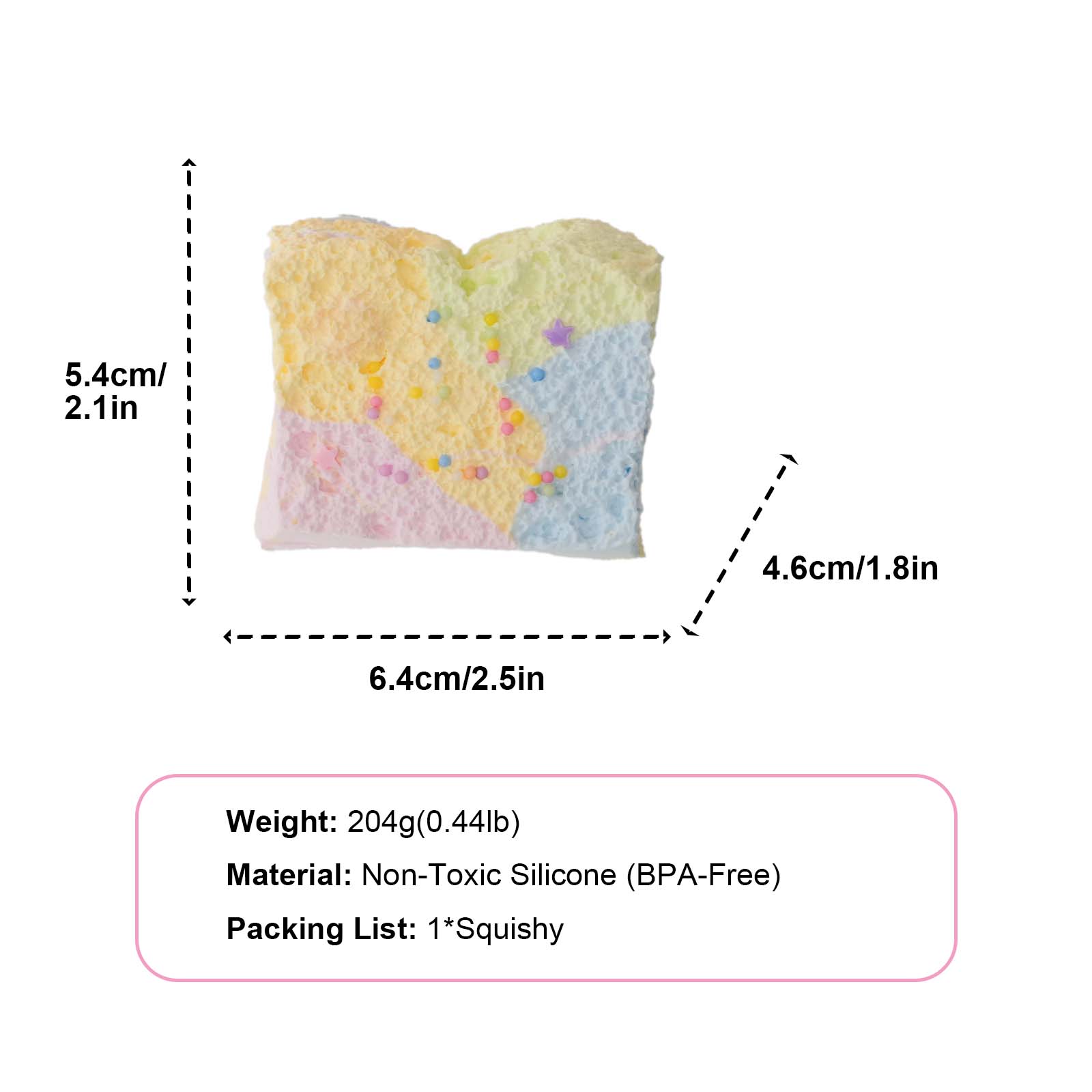 Dopamine QQ Toast Taba Squishy