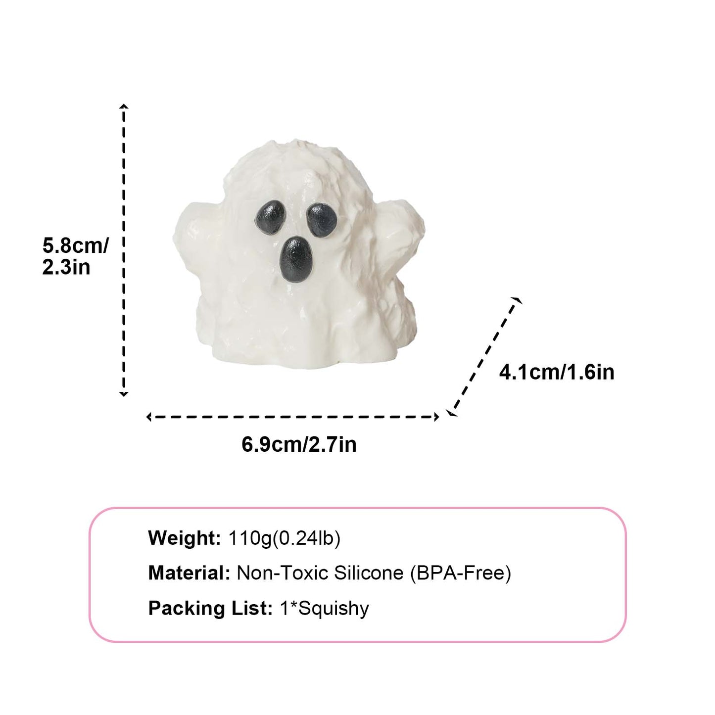 Haunting ghost Taba Squishy