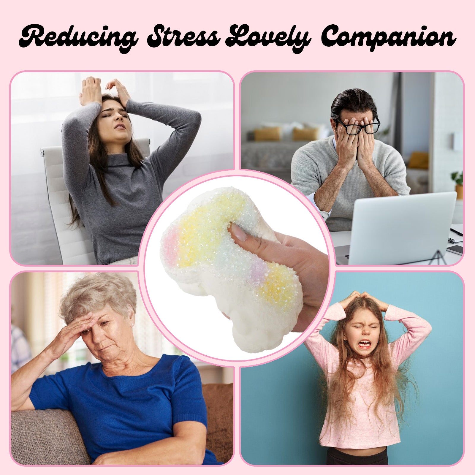 Rainbow Crushed Ice Taba Squishy