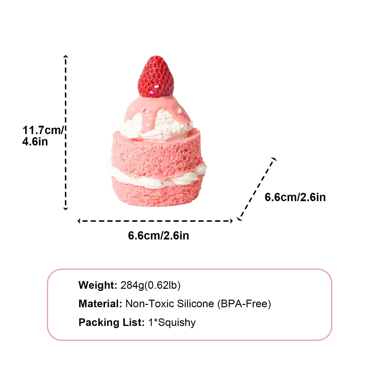 Strawberry Red Velvet Taba Squishy