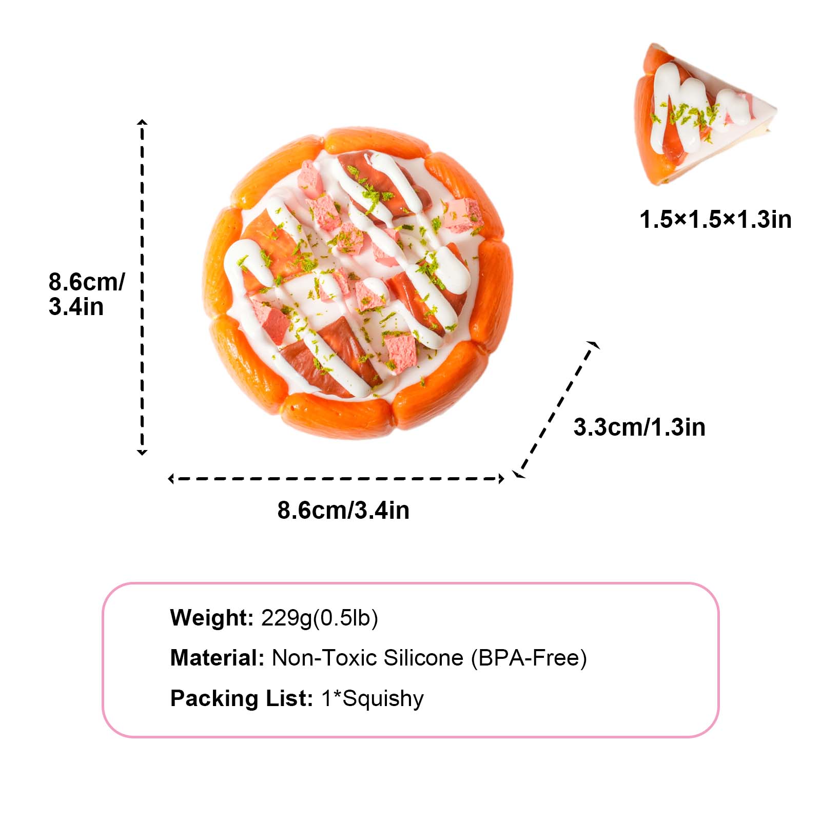 Cheese Pizza Taba Squishy