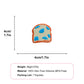 Blue Speckled Toast Taba Squishy