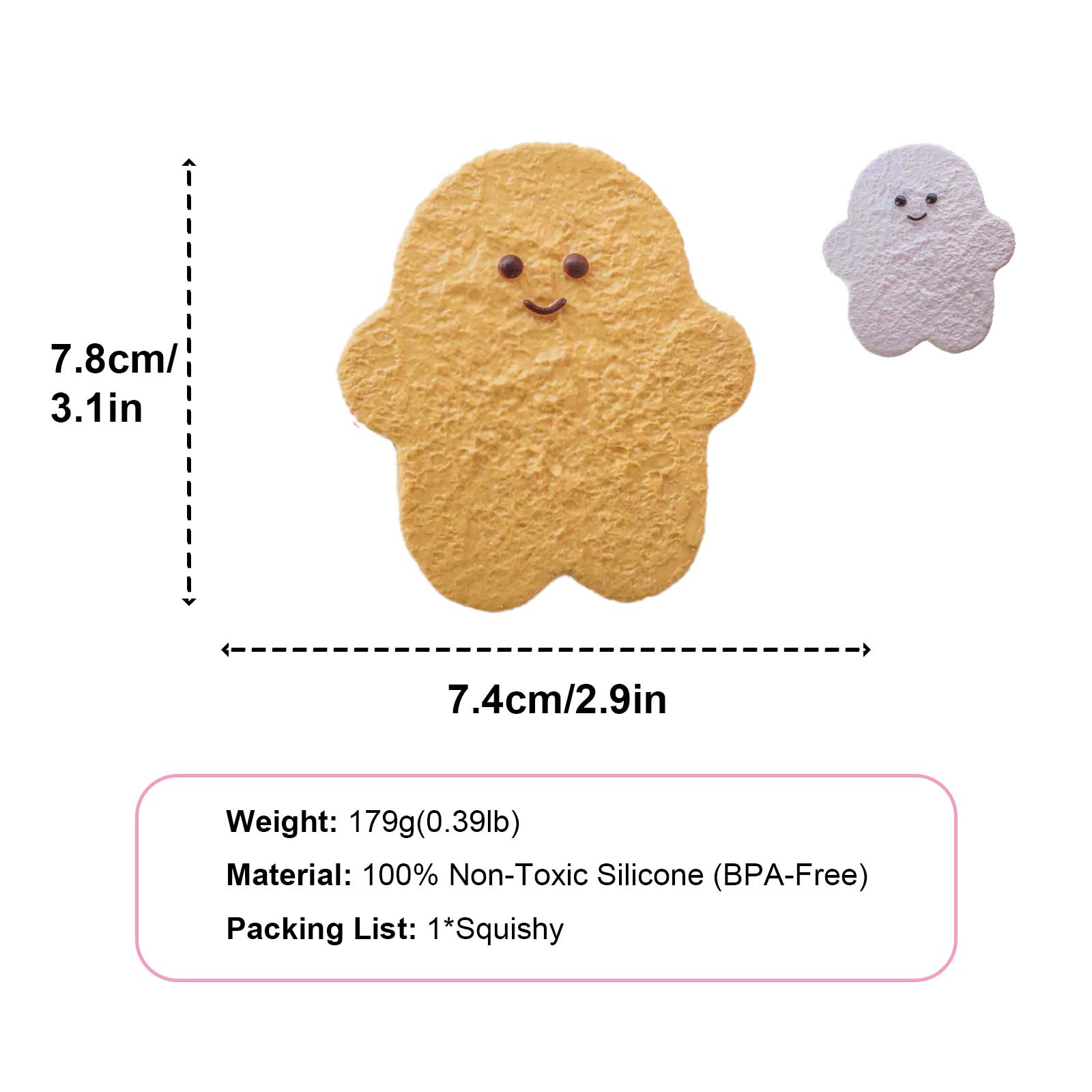 Brown gingerman Taba Squishy