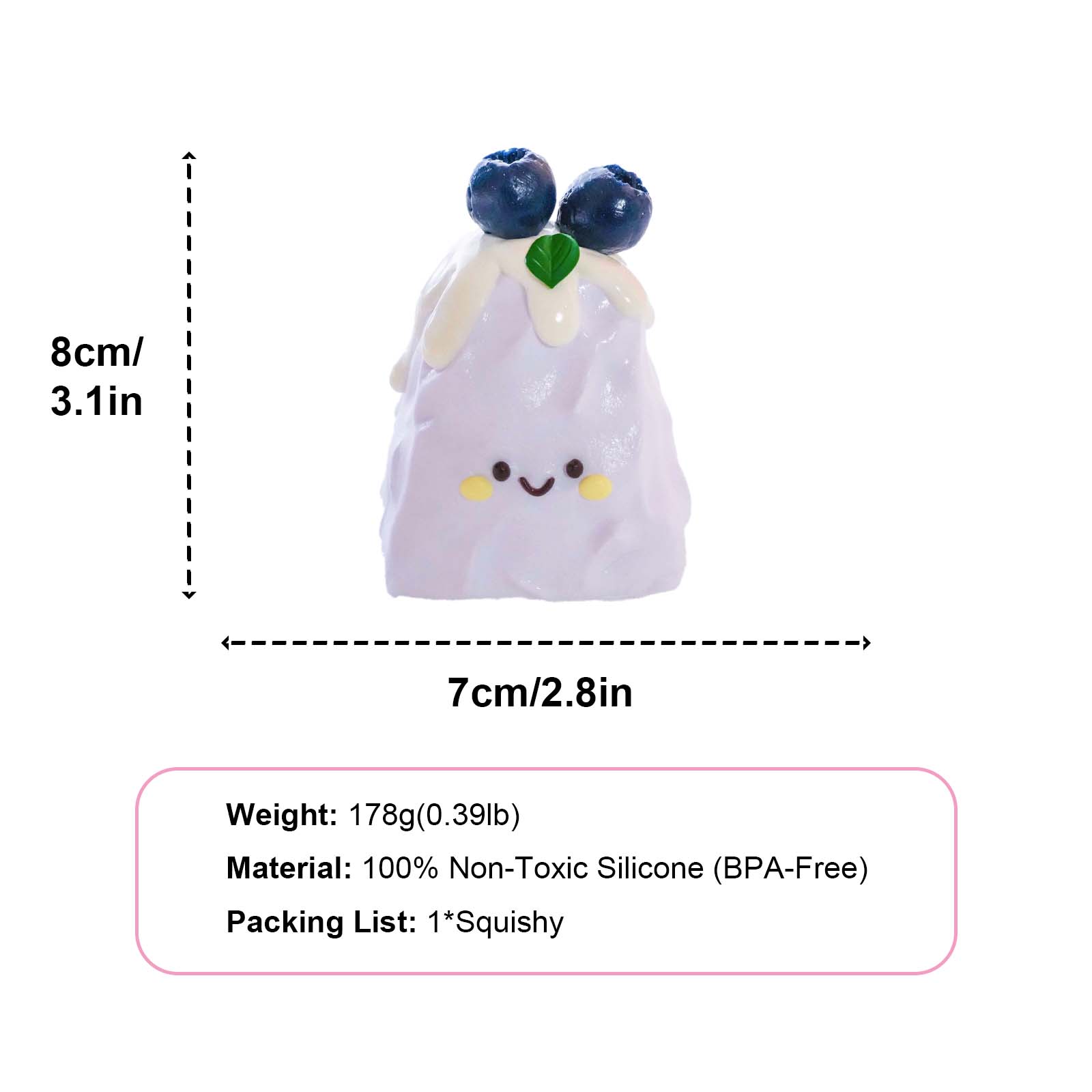 Smiling Eggplant baby Taba Squishy