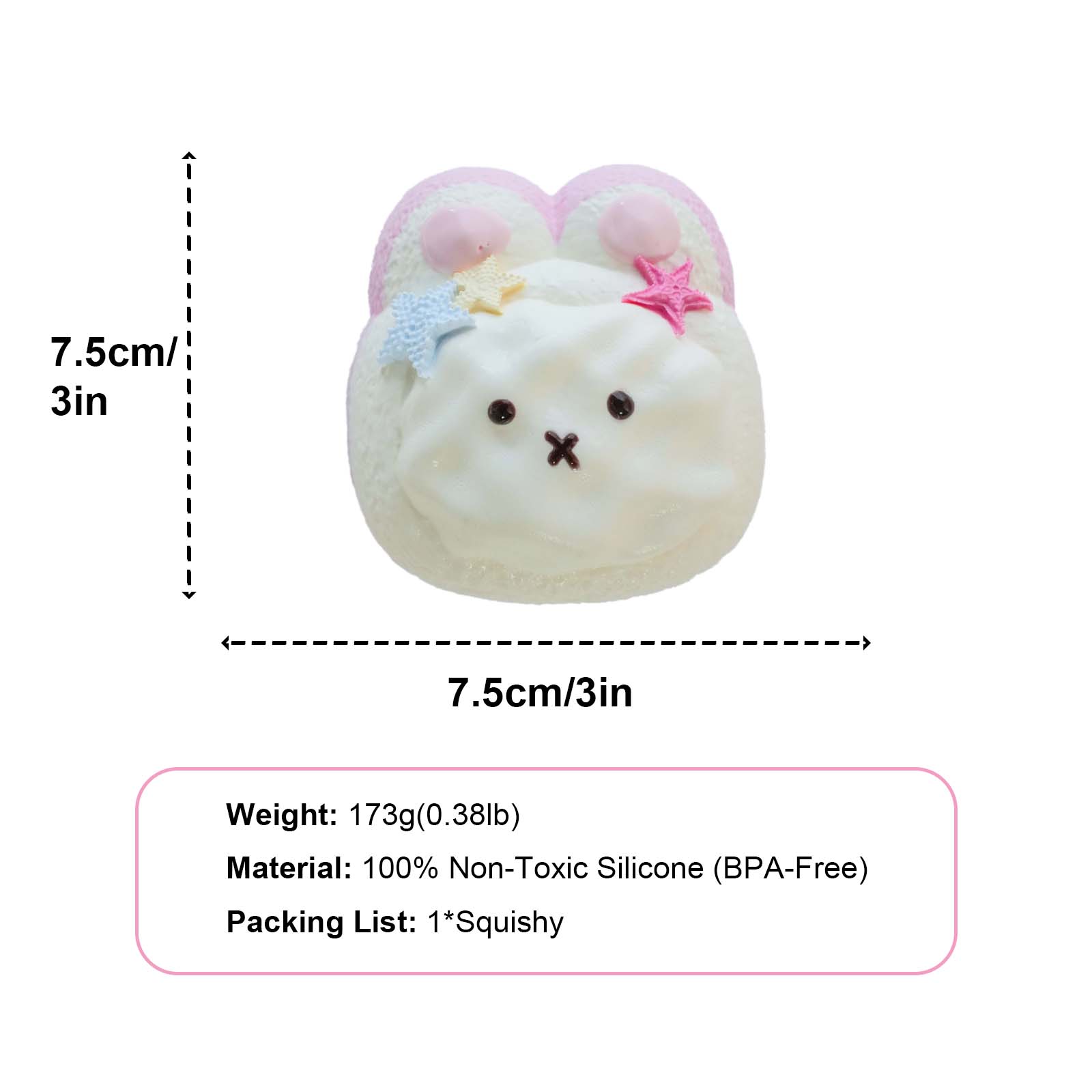 Star-shaped bow Miffy Taba Squishy