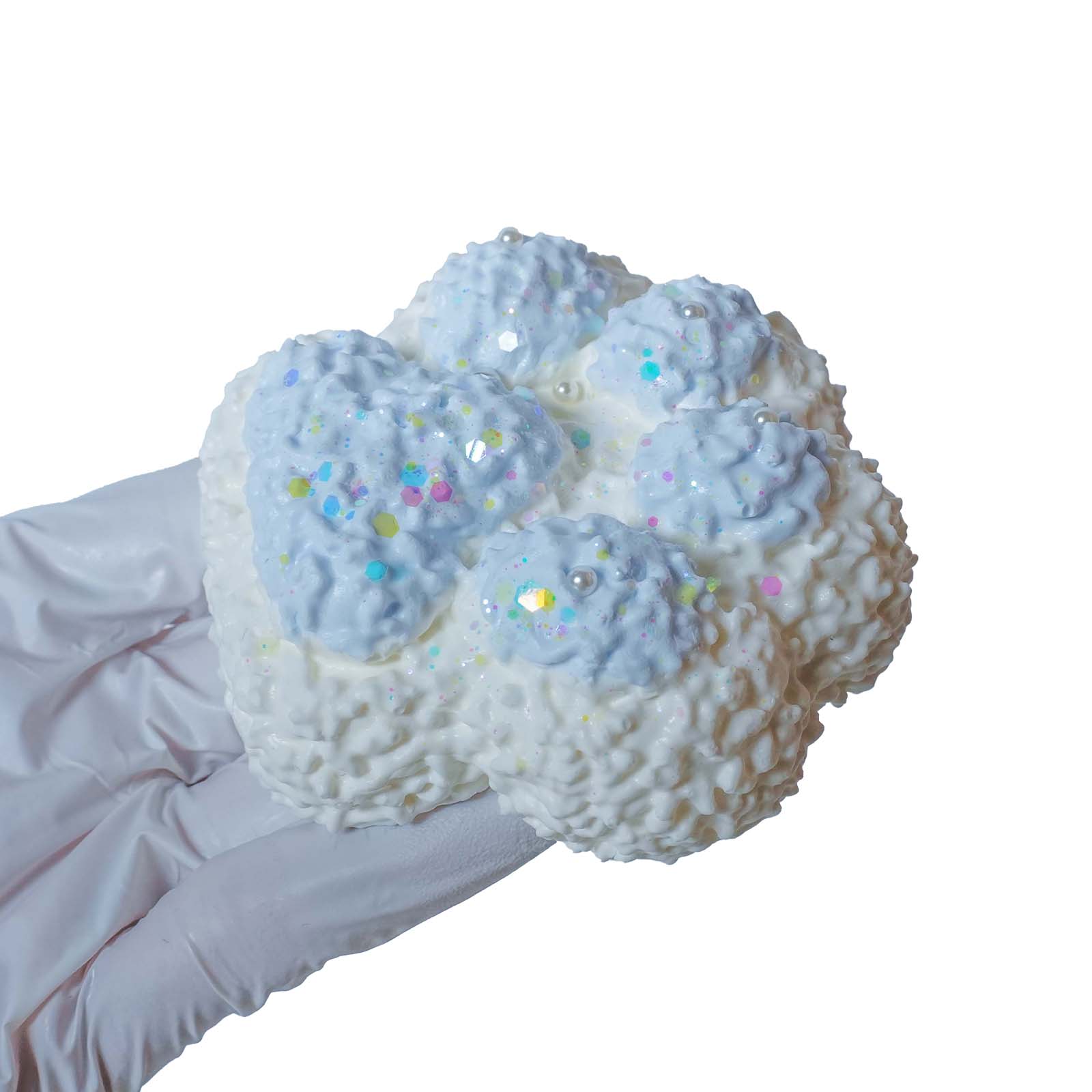 Ice Blue Cat Paw Taba Squishy