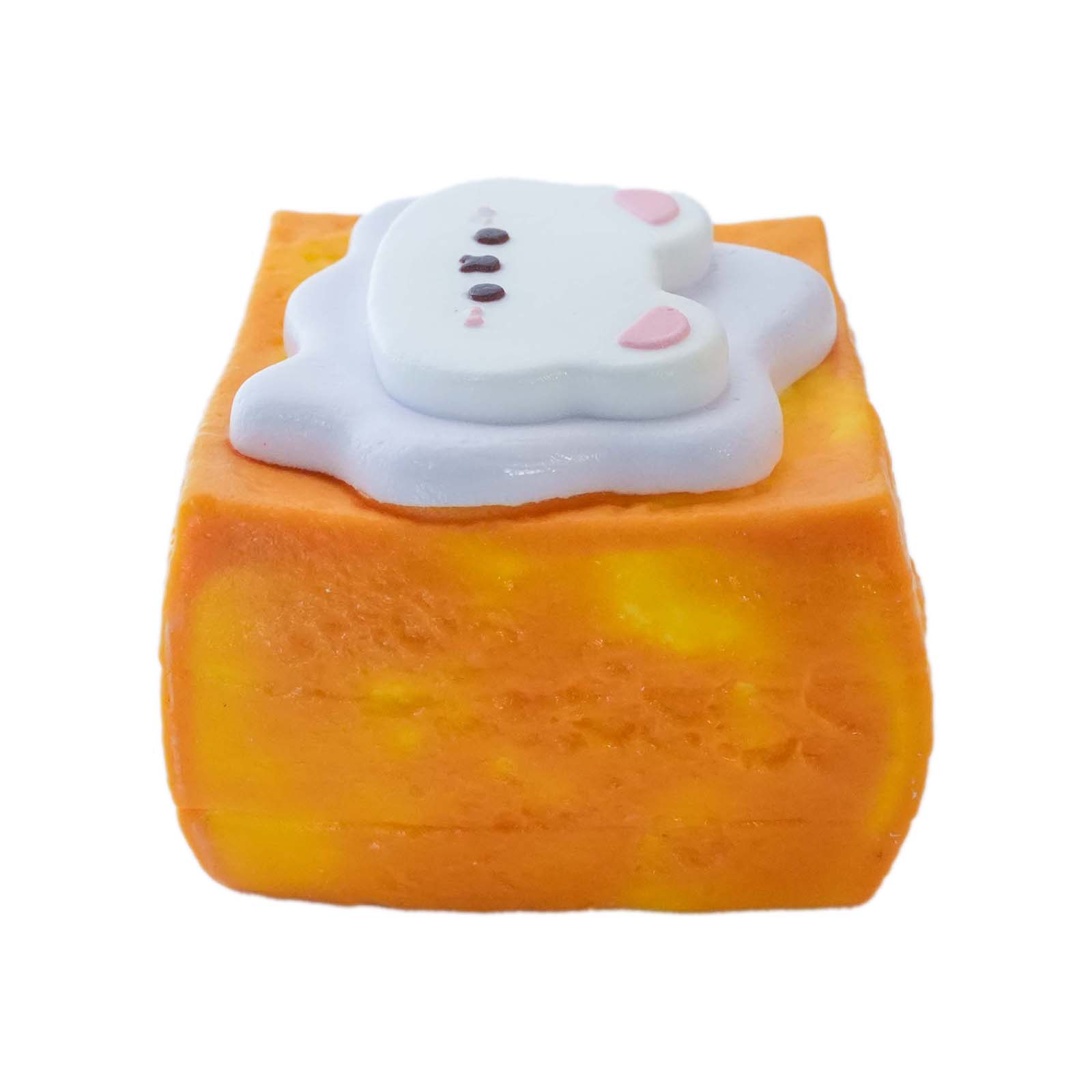 Orange Creamy bear Taba Squishy