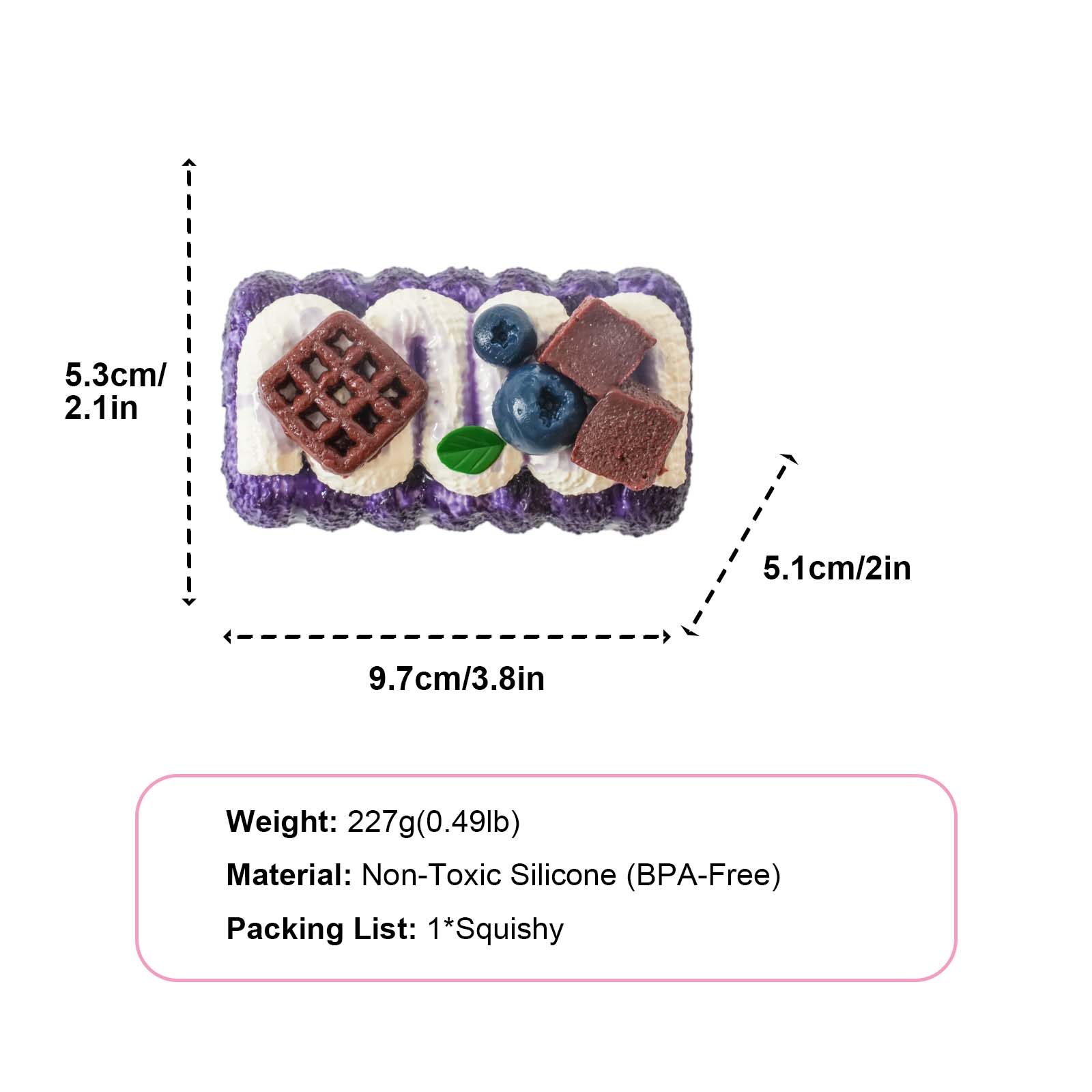 Blueberry Cake Taba Squishy