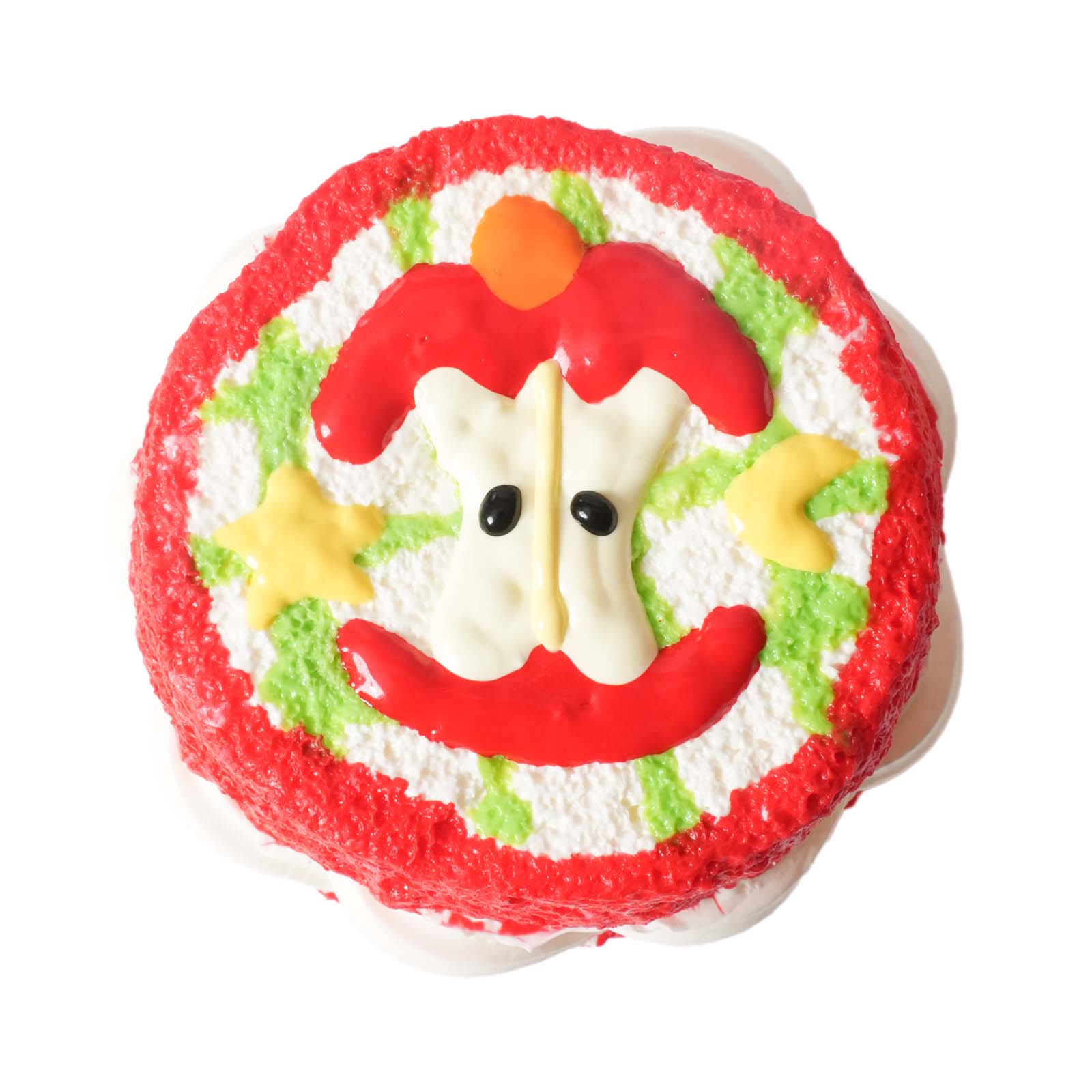 Round Apple Toast Taba Squishy