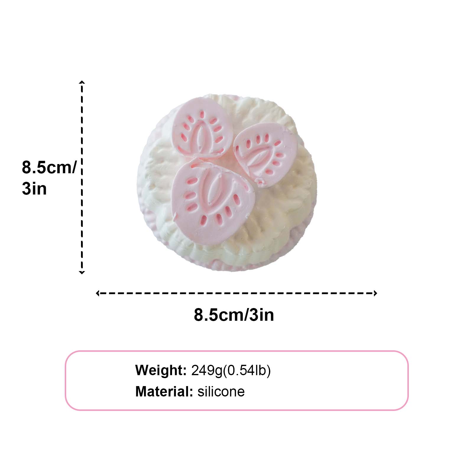 Strawberry Pudding Taba Squishy
