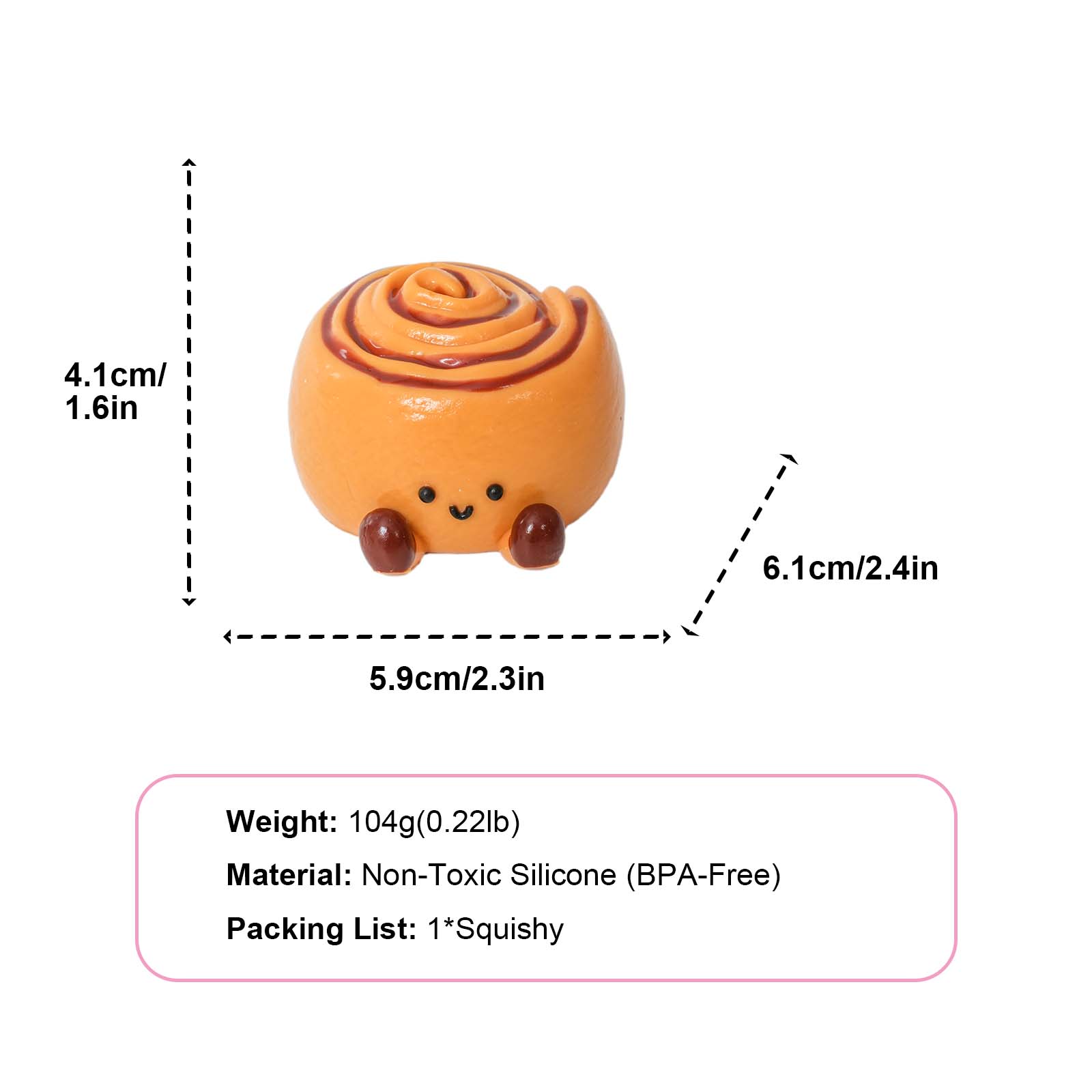 Cinnamon Roll Taba Squishy