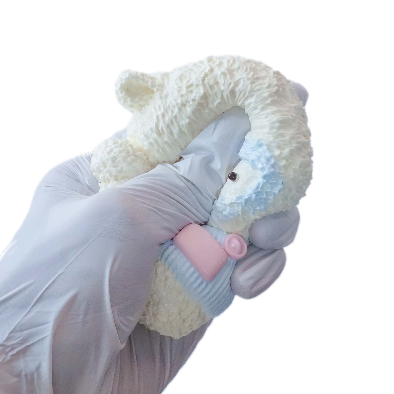 Fluffy blue-white lamb Taba Squishy