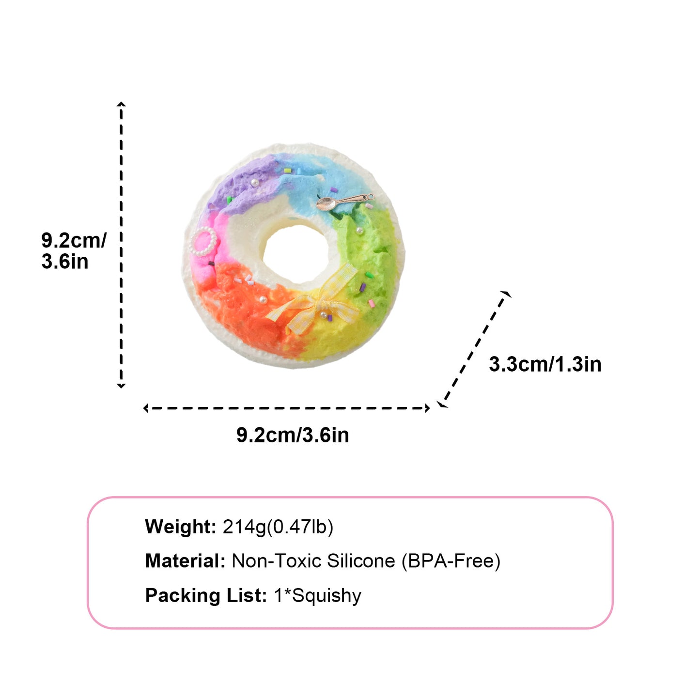Rainbow Donuts Taba Squishy