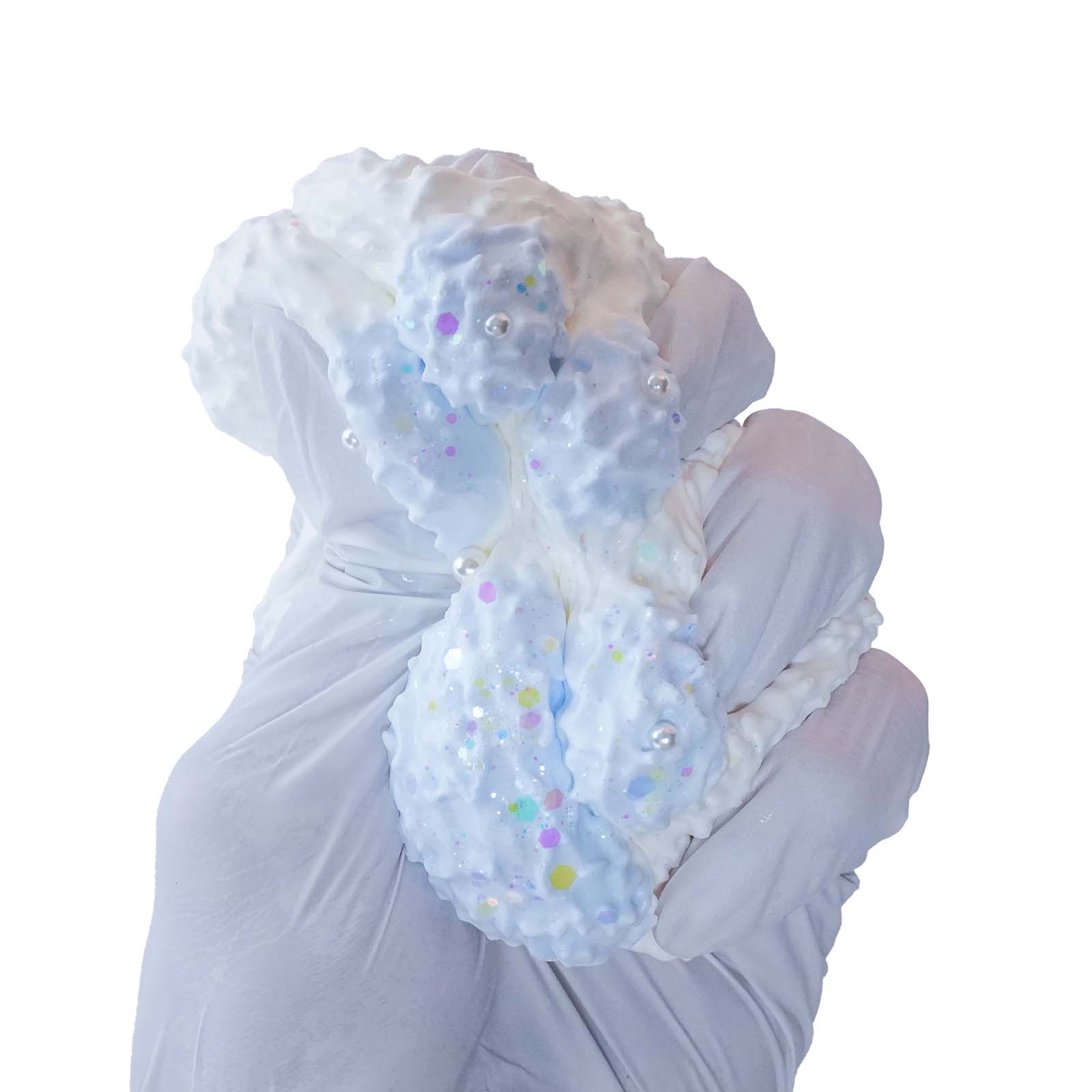 Ice Blue Cat Paw Taba Squishy