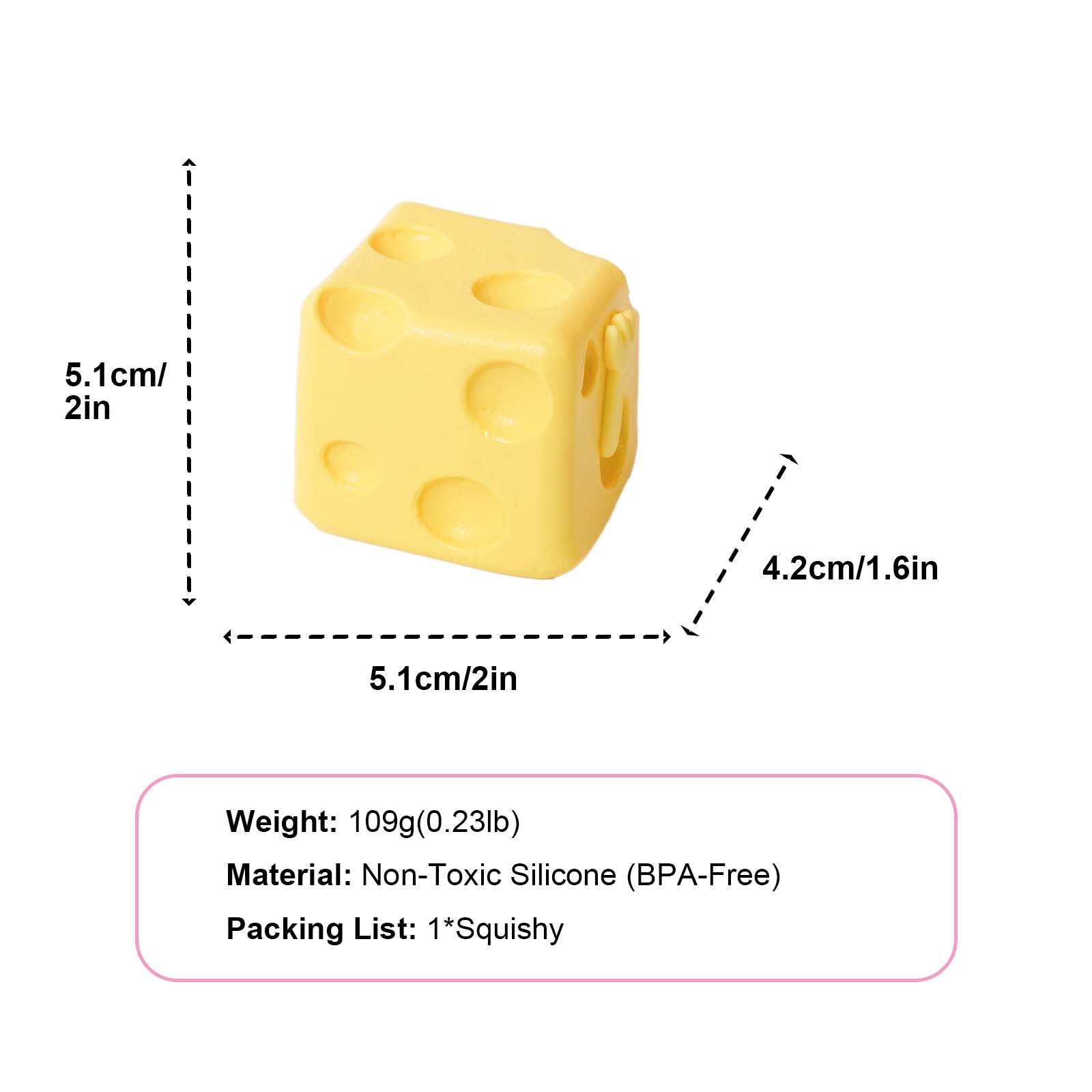 Square Cheese Taba Squishy