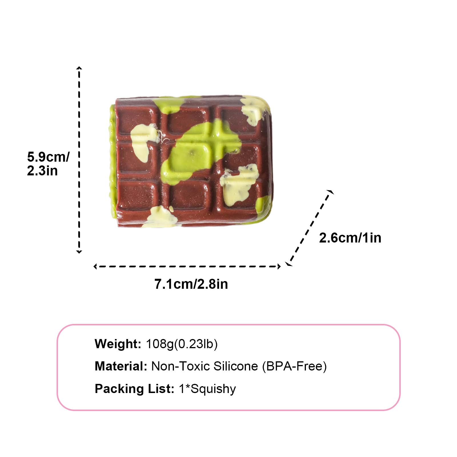 Dubai Chocolate Taba Squishy