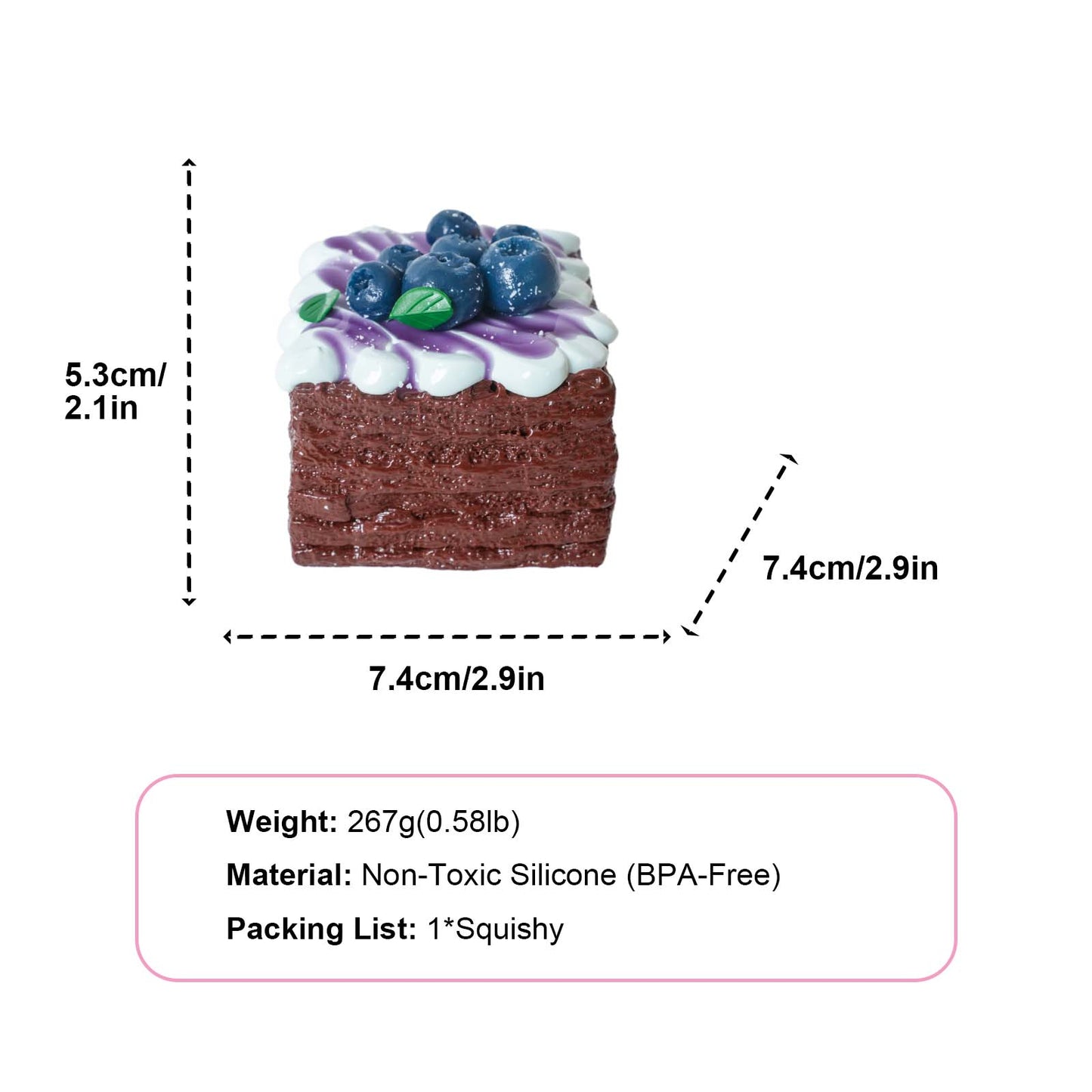 Blueberry Layer-cake Taba Squishy