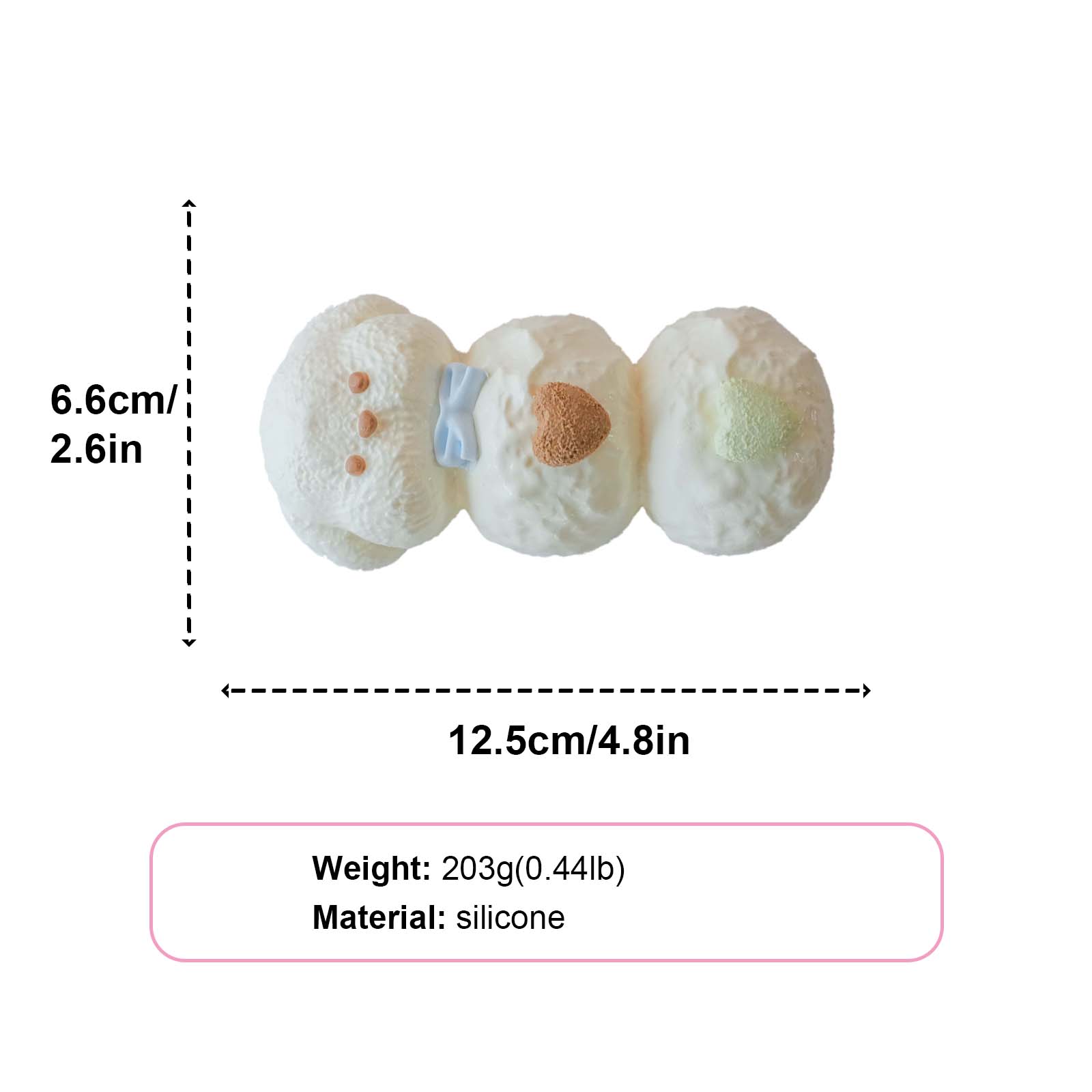 Snowball puppy Taba Squishy