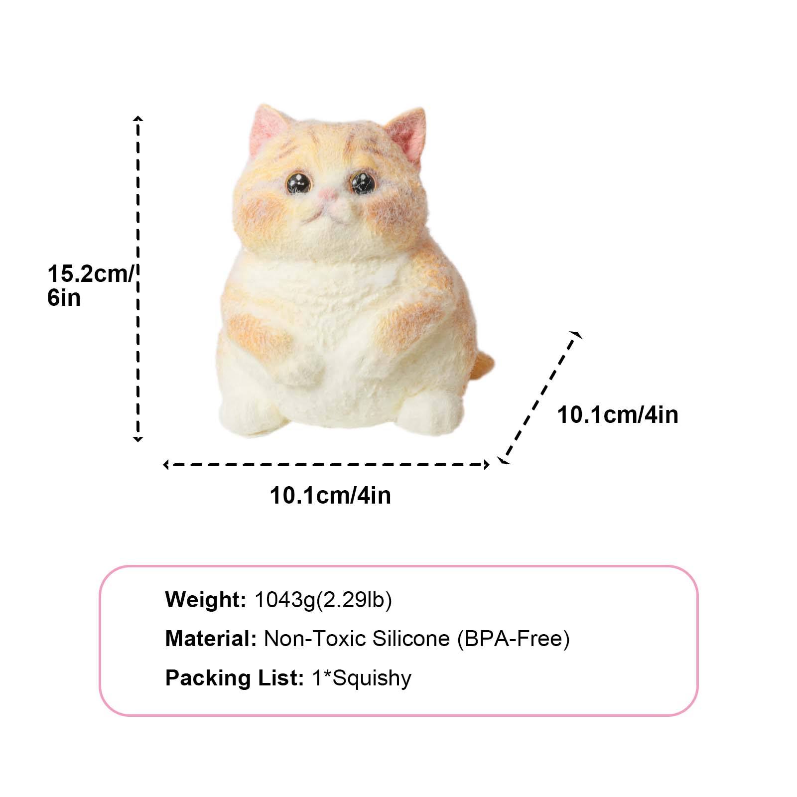 Giant jelly Yellow Cat Taba Squishy