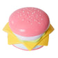 Pink Big Burger Taba Squishy