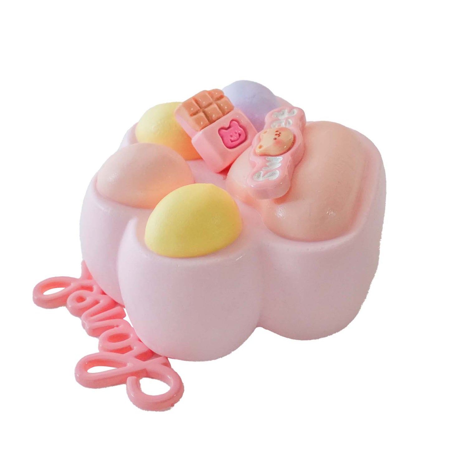 Pink sweet beans cat Paws Taba Squishy