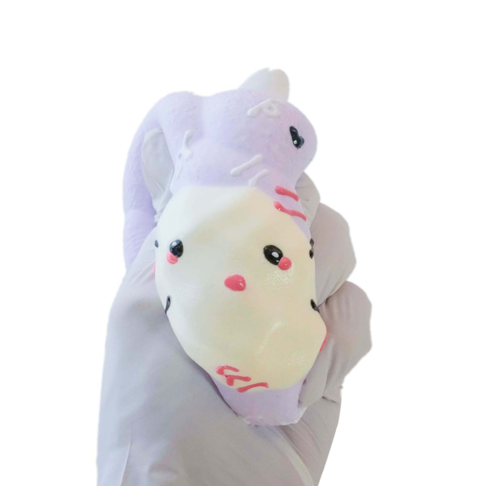 Purple cream bunny Taba Squishy