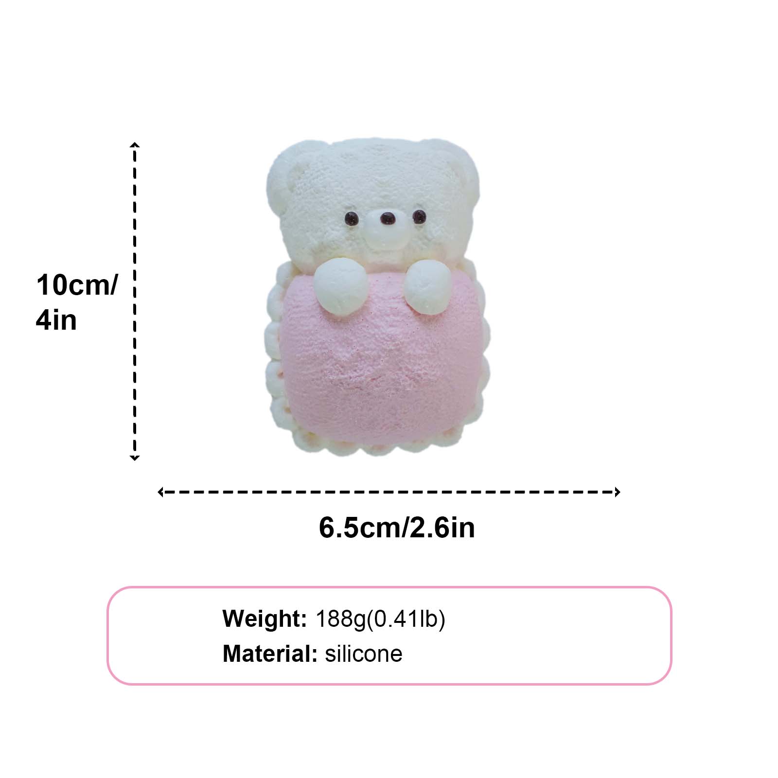 Little Bear in a Quilt Taba Squishy