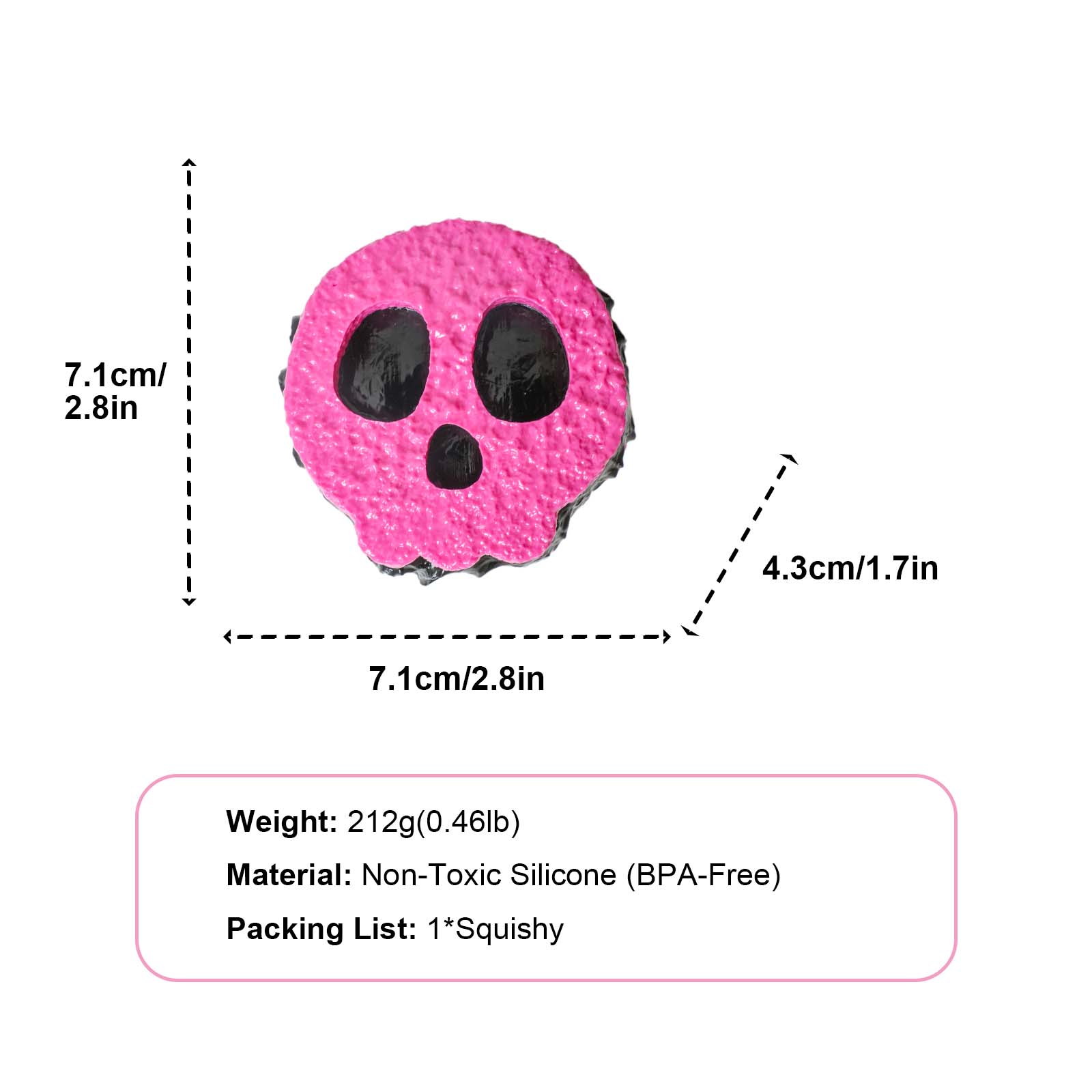 Holloween skull Taba Squishy
