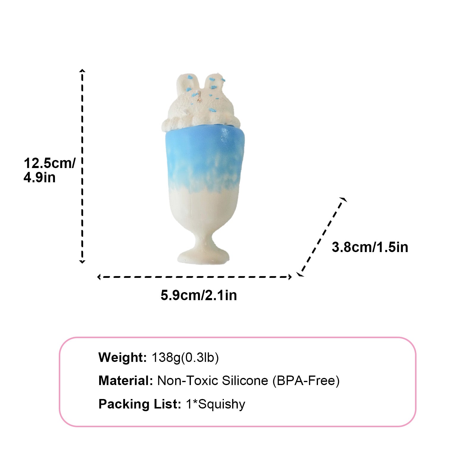 Blue Wine Glass Taba Squishy