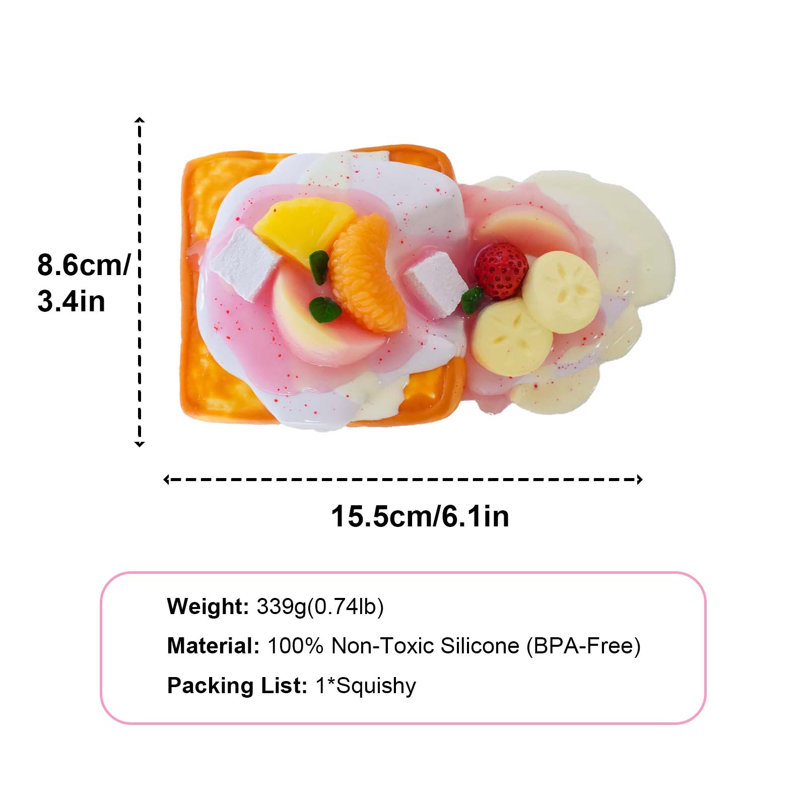 Fruit Toast Deluxe Taba Squishy