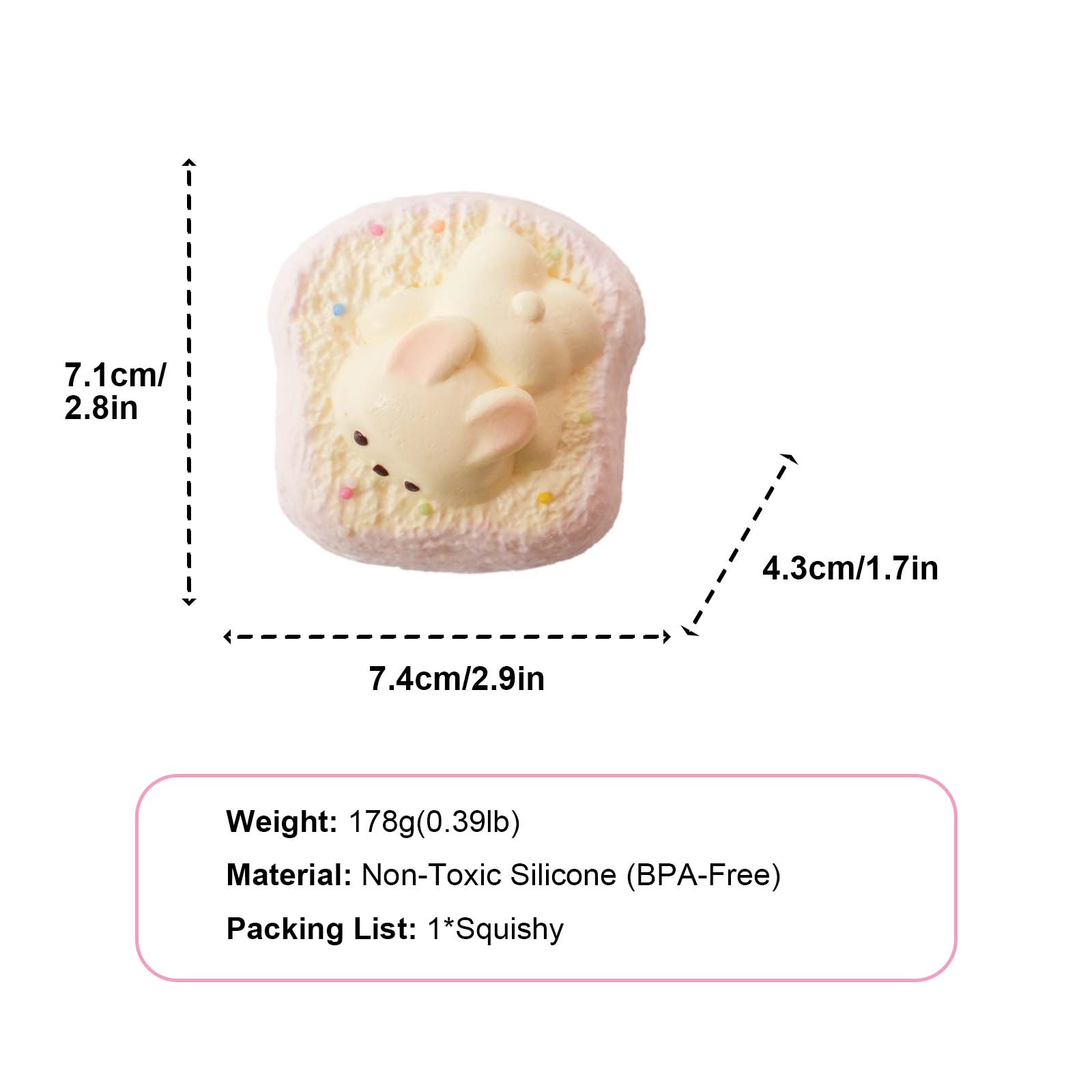 Lying Bunny Taba Squishy