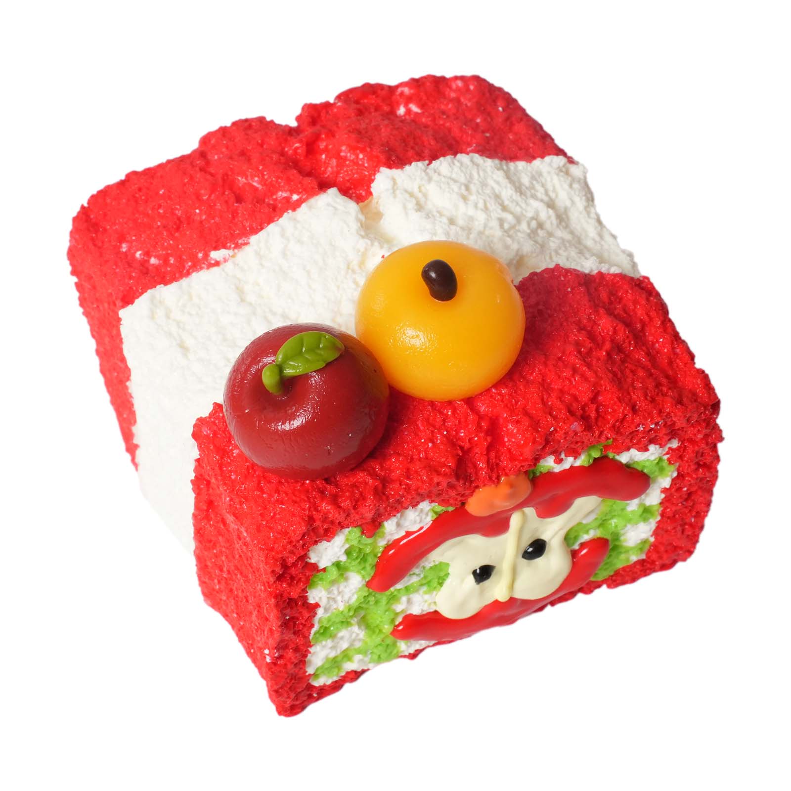 Three-Layer Apple Toast Taba Squishy