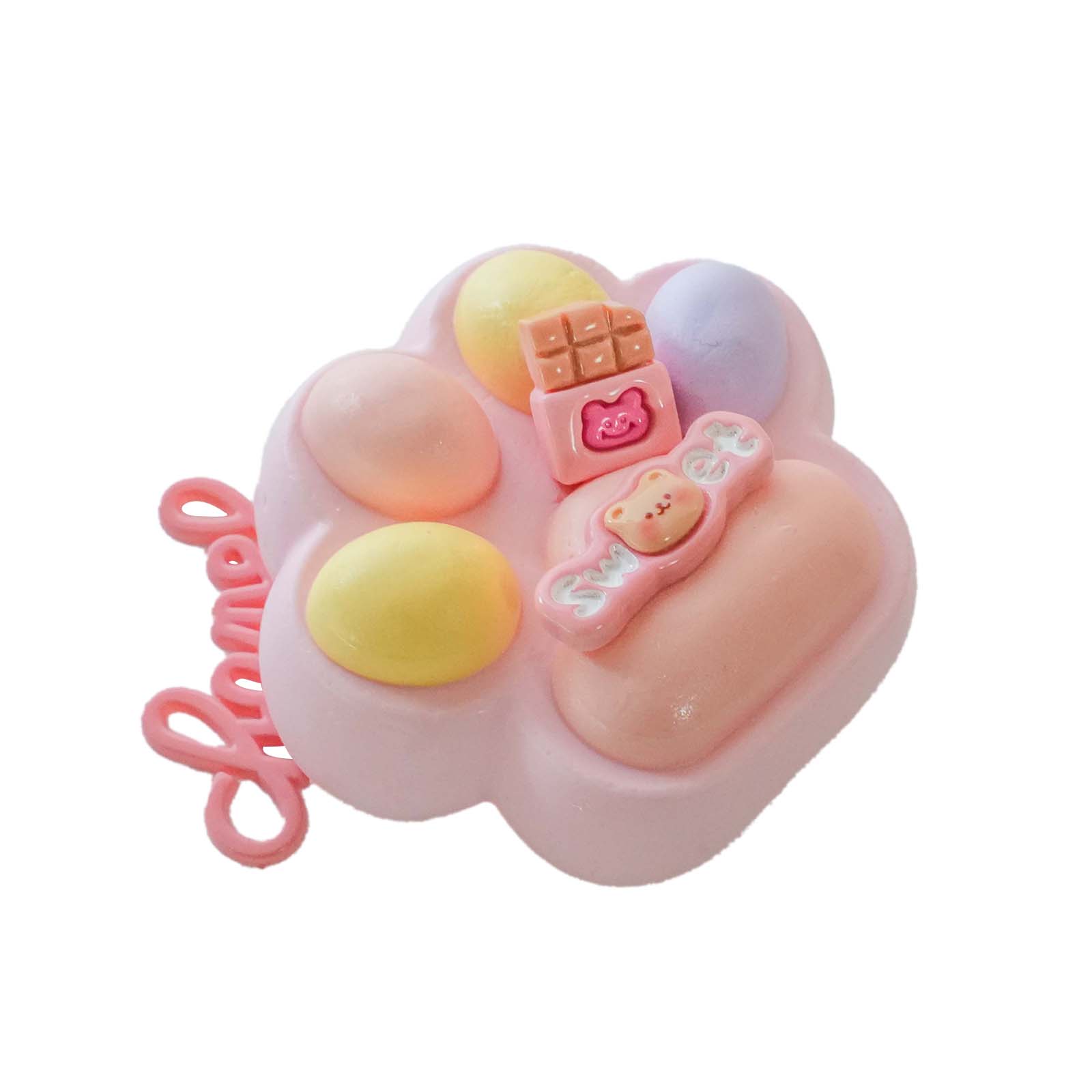 Pink sweet beans cat Paws Taba Squishy