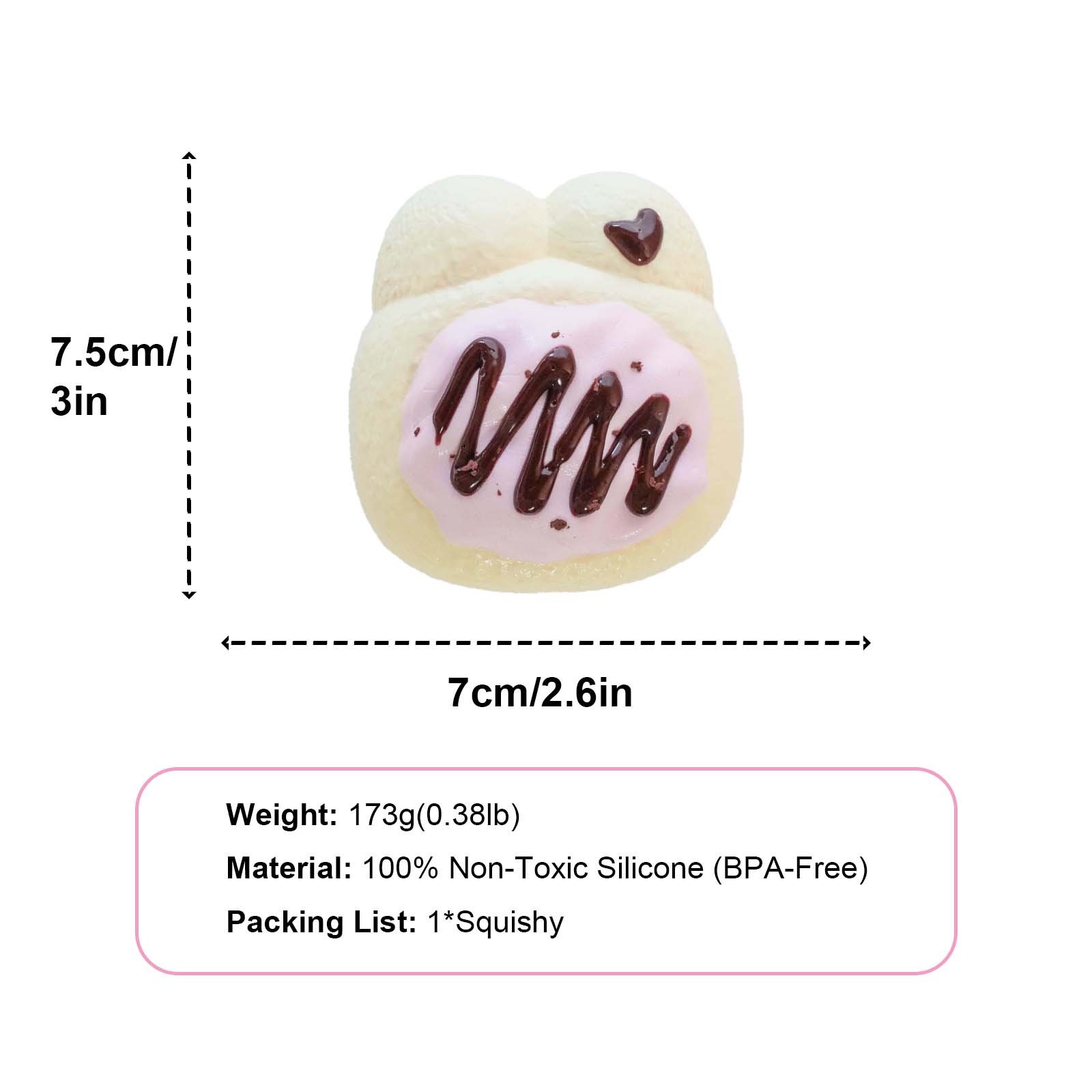 Chocolate Sauce Bunny Taba Squishy